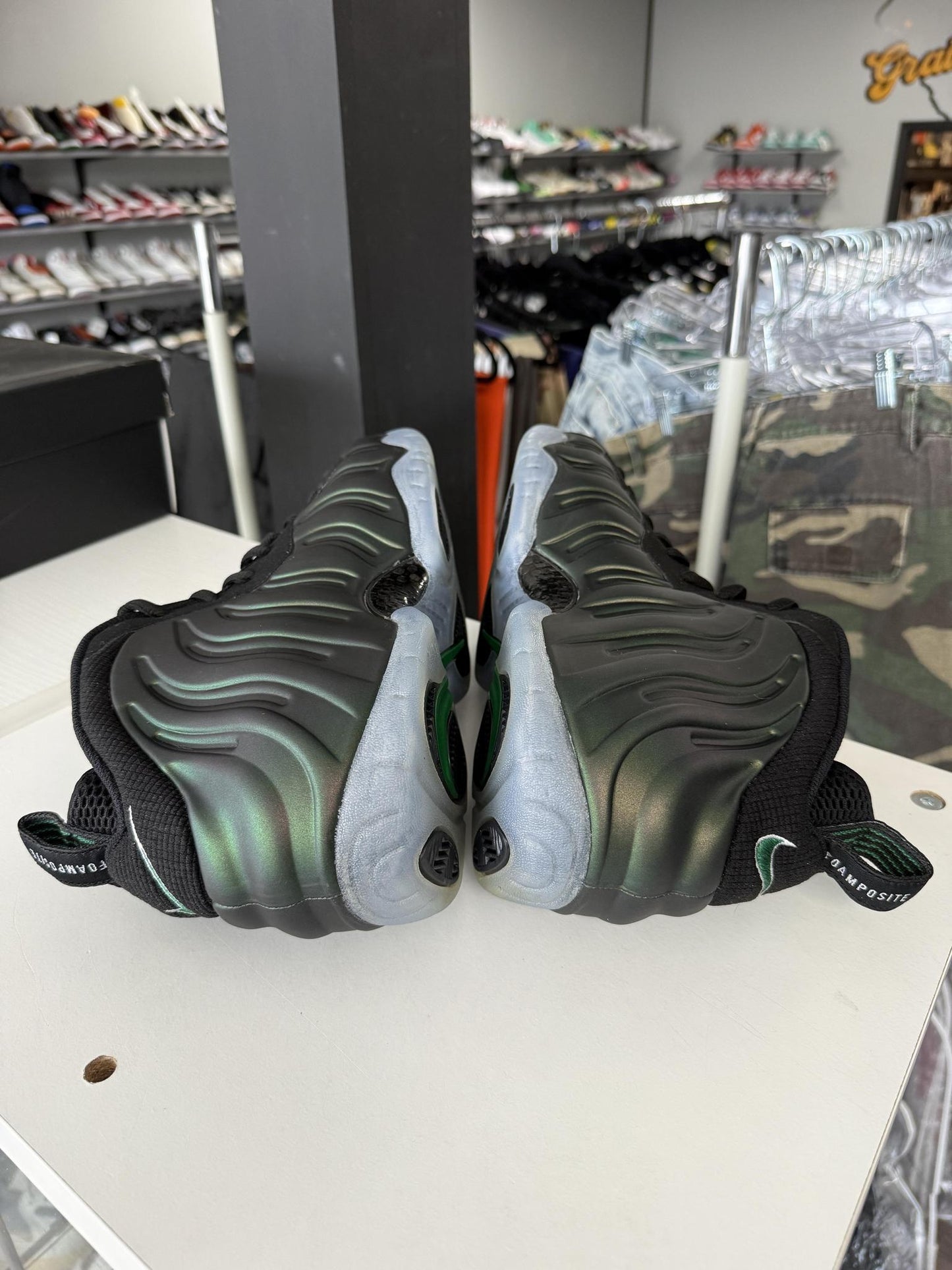 Nike Foamposite Pro "Pine Green" Used Size 13