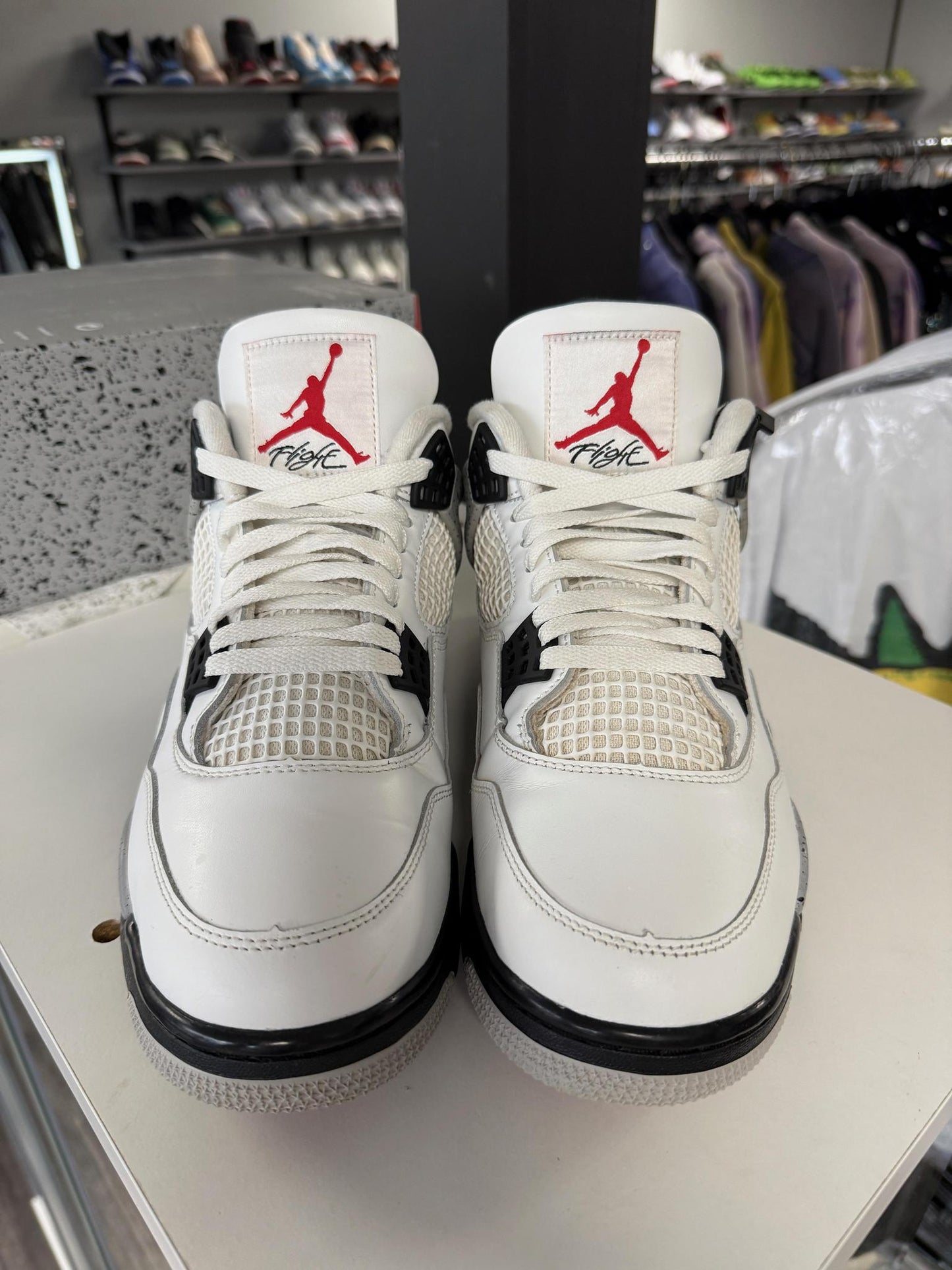 Jordan 4 "White Cement" Used Size 11