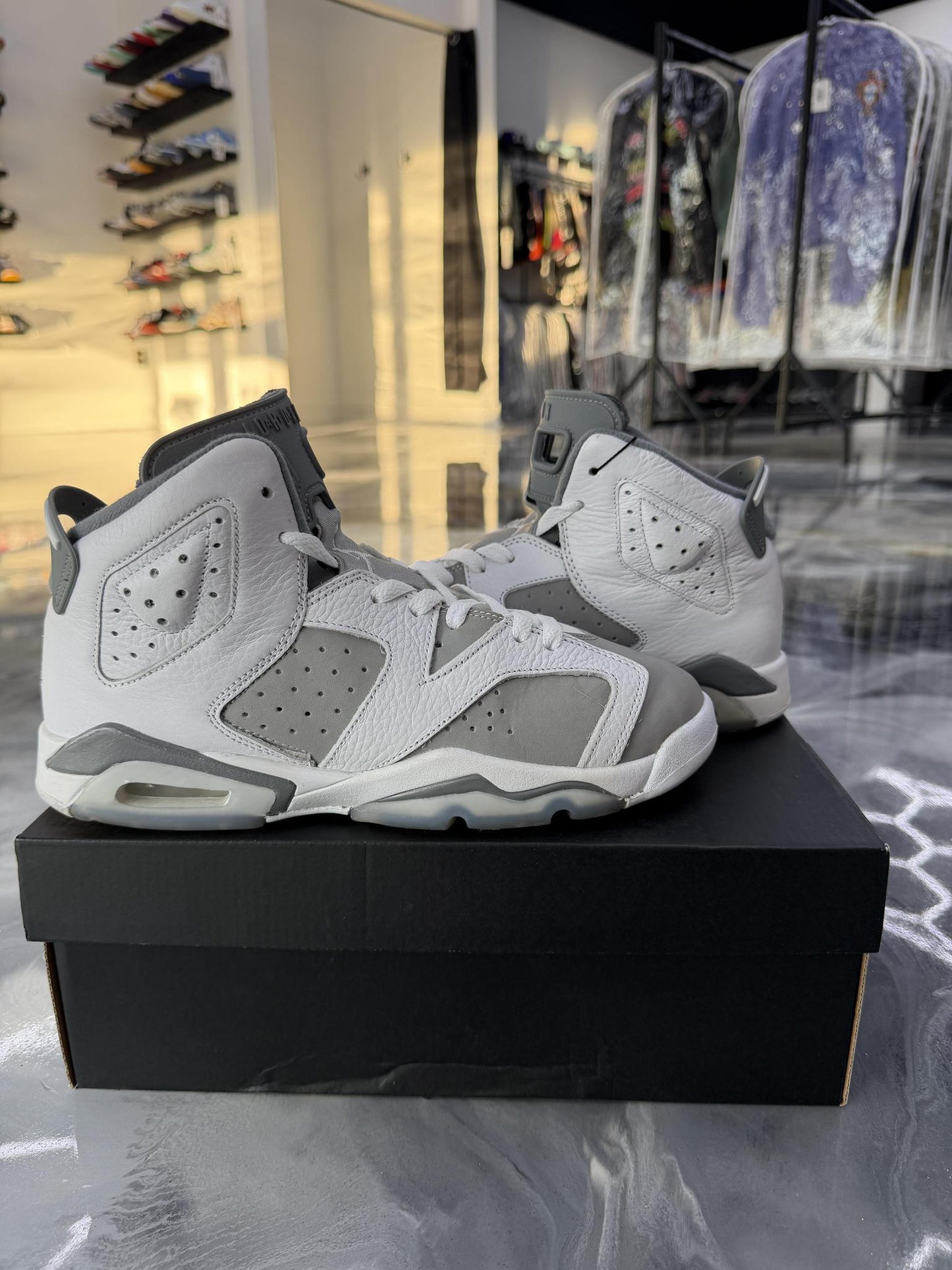 Jordan 6 Cool Grey Used Size 7Y/8.5W