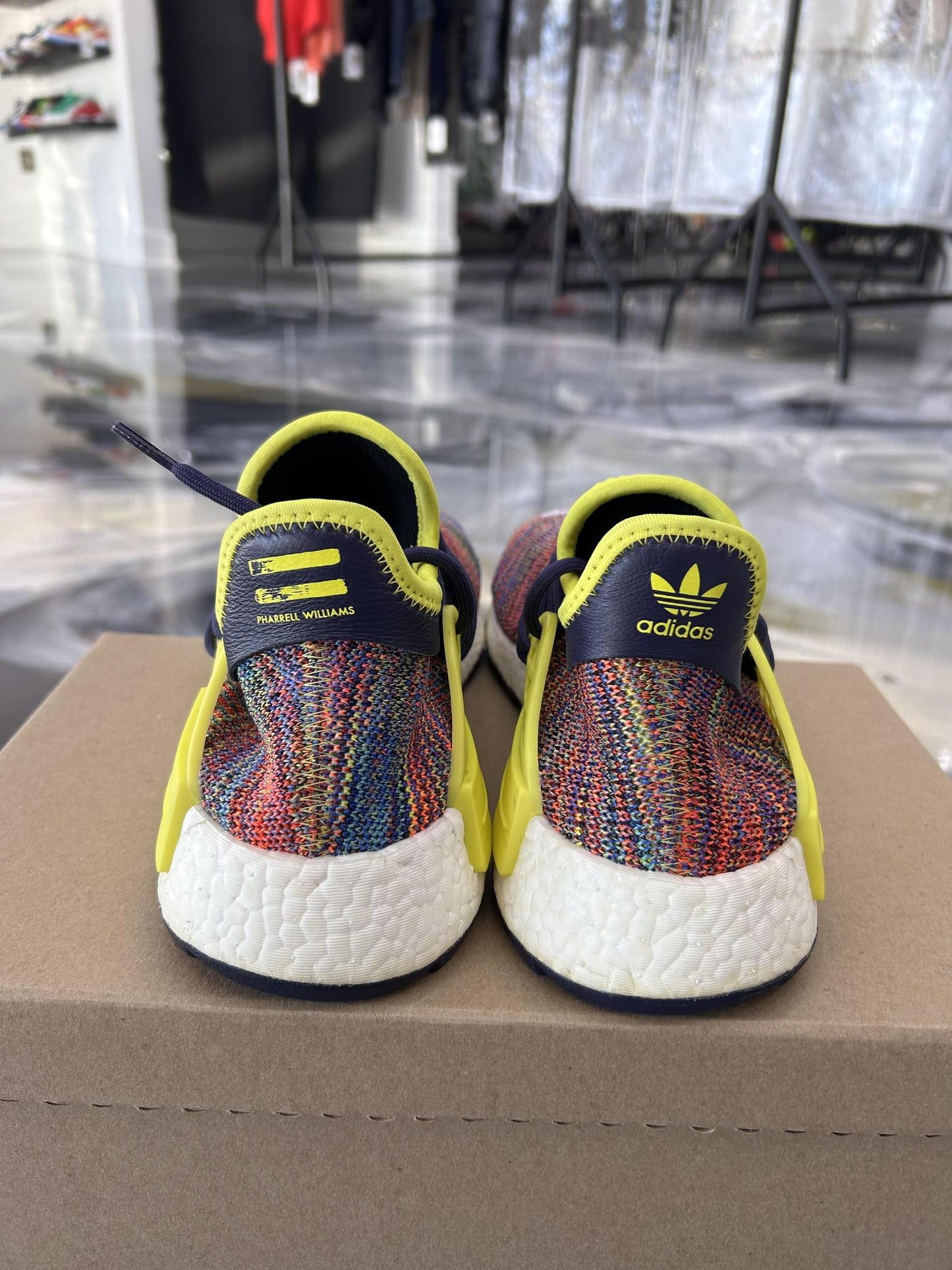 Adidas Human Race NMD "Multi Color" Used Size 8.5