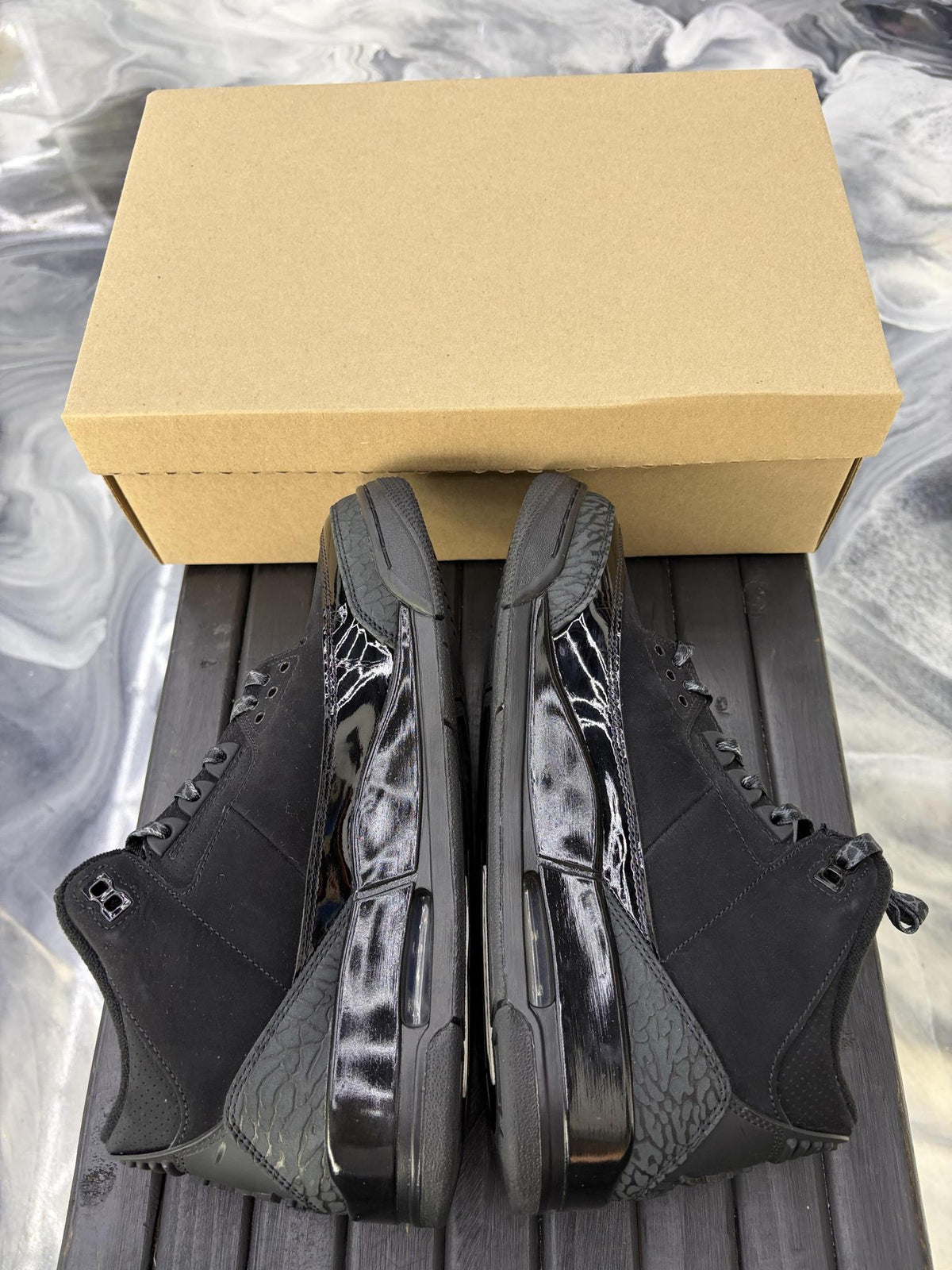 Jordan 3 "Black Cat" Used Size 9.5