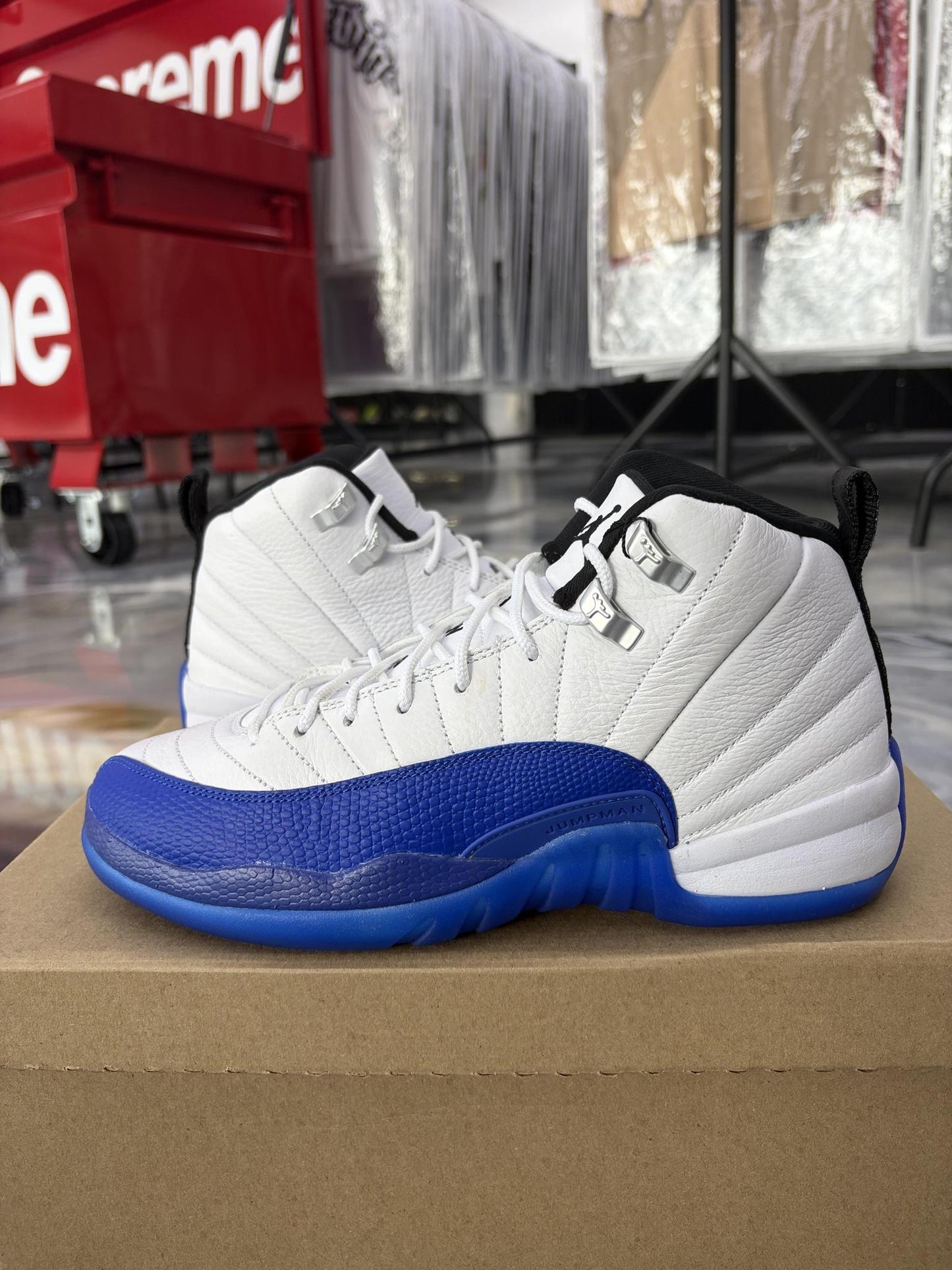 Jordan 12 "French Blue" Used Size 7Y/8.5W