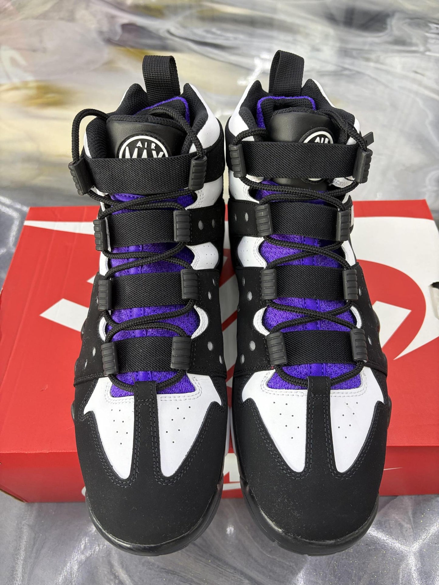 Nike Air Max2 CB '94 "Black White Purple" Used Size 10.5