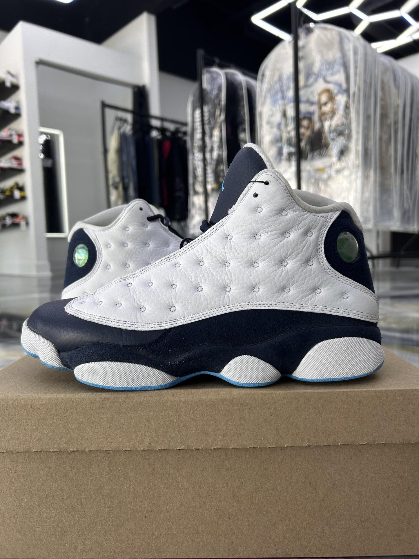 Jordan 13 "Obsidian" Used Size 10