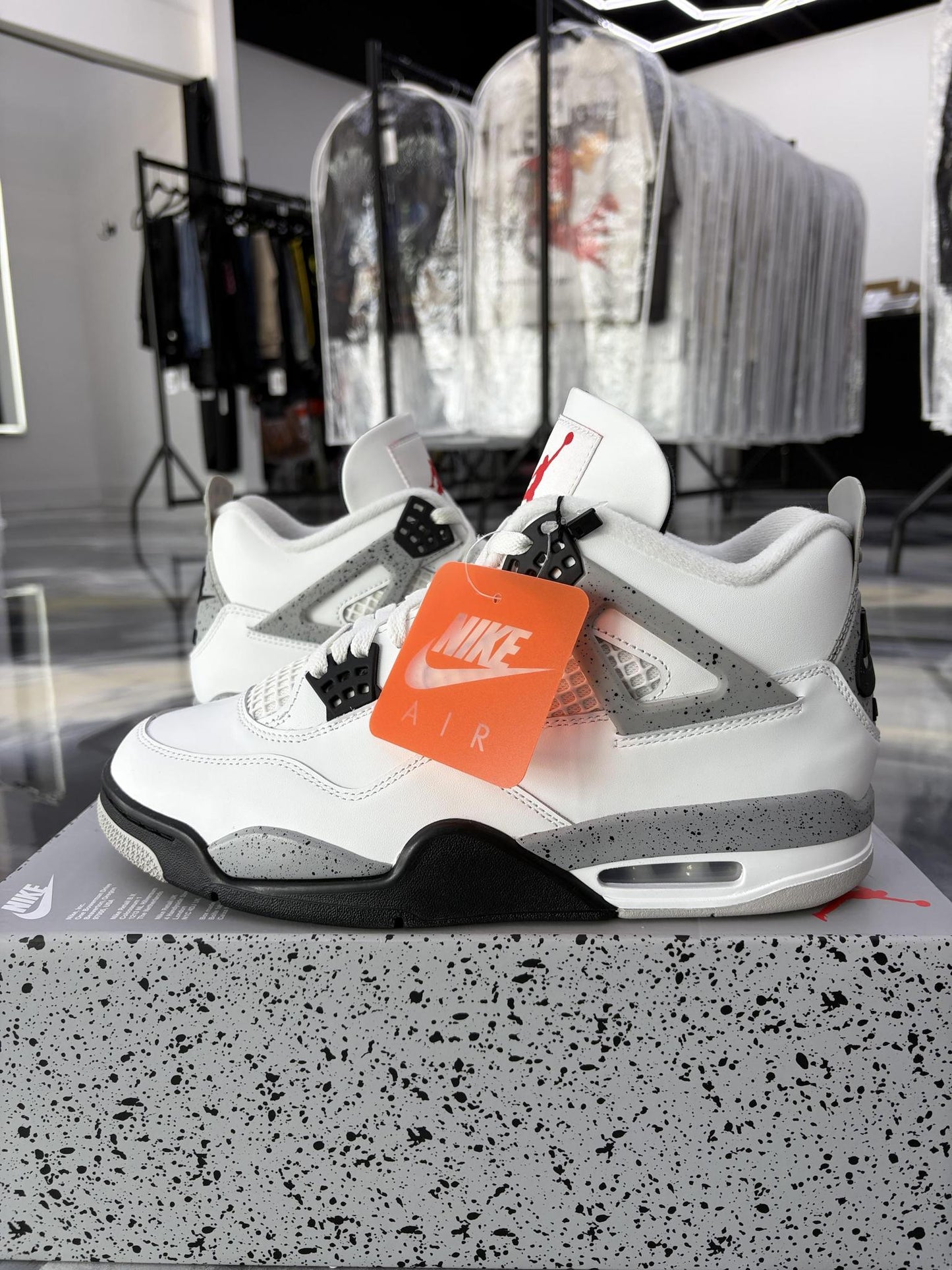 Jordan 4 "White Cement" Used Size 10