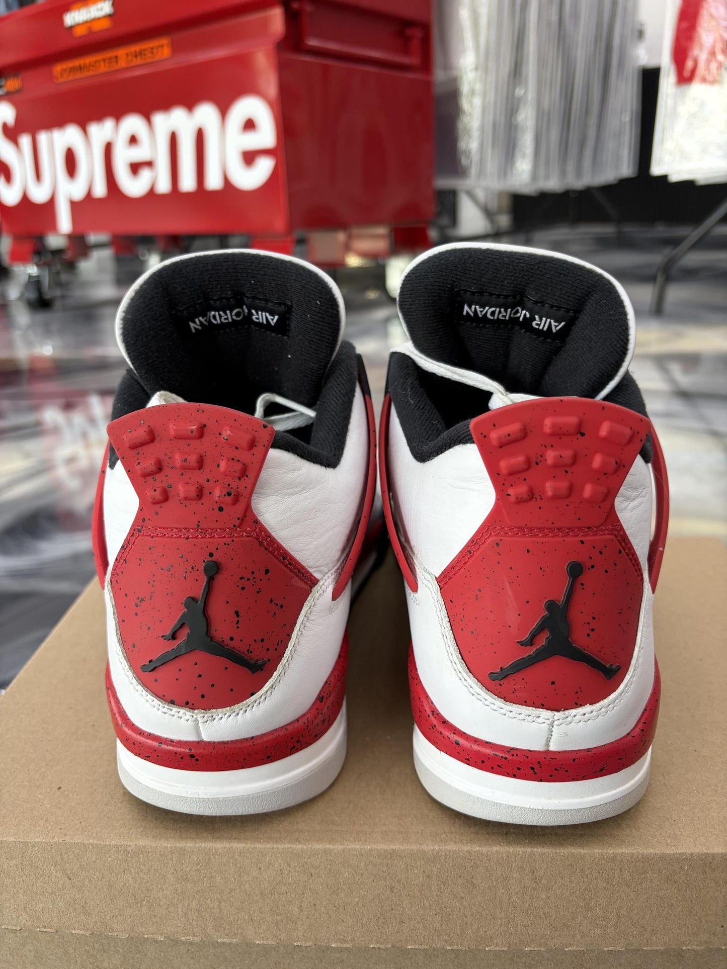 Jordan 4 "Red Cement" Used Size 10