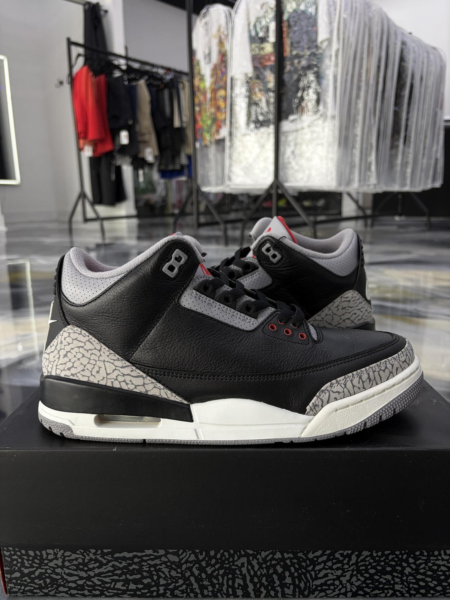Jordan 3 "Black Cement" Used Size 10