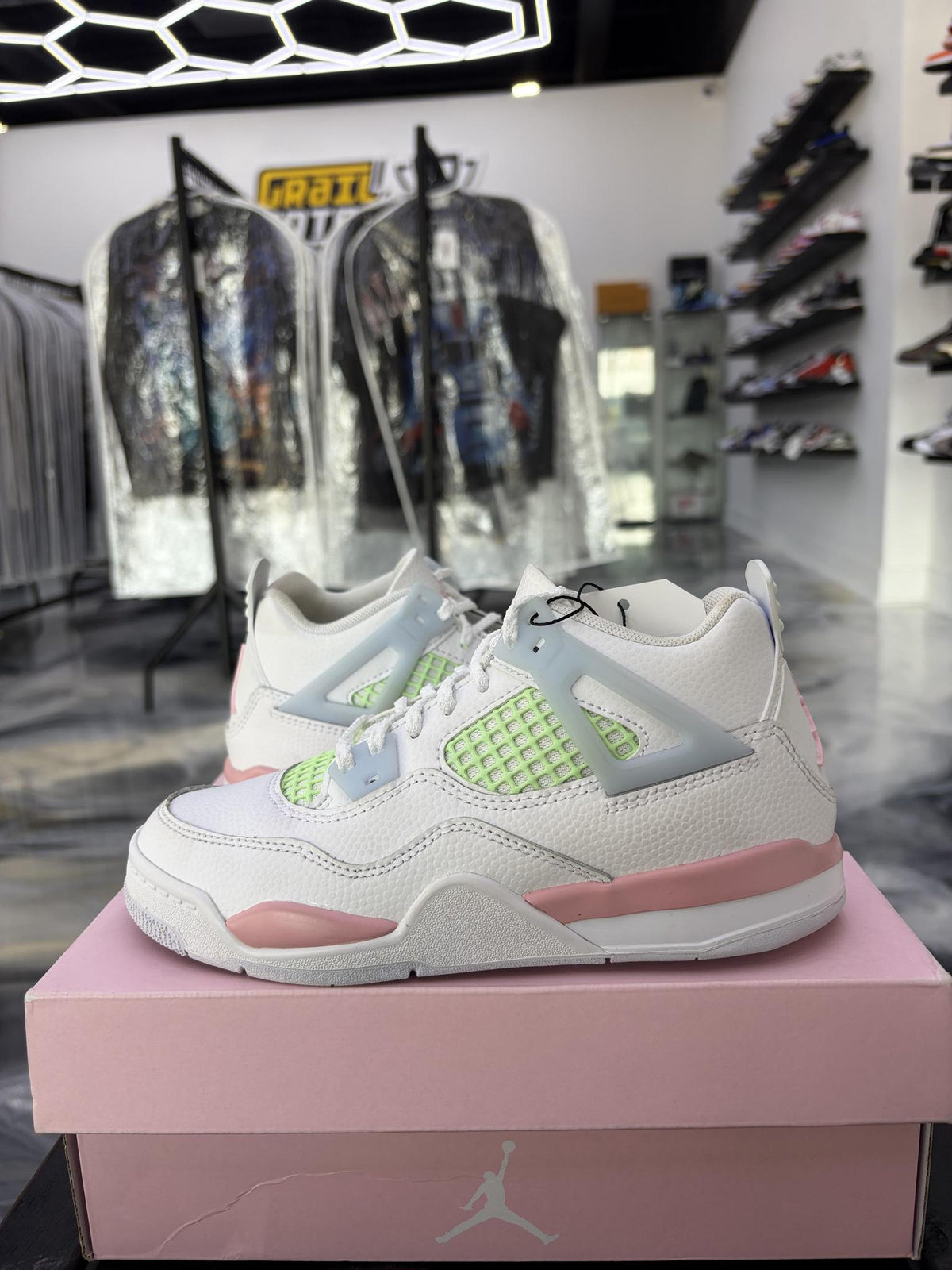 Jordan 4 "Soft Pink" Used Size 1Y