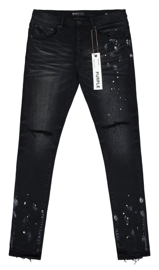 Purple P001 Skinny Resin Knee Slit "Black"