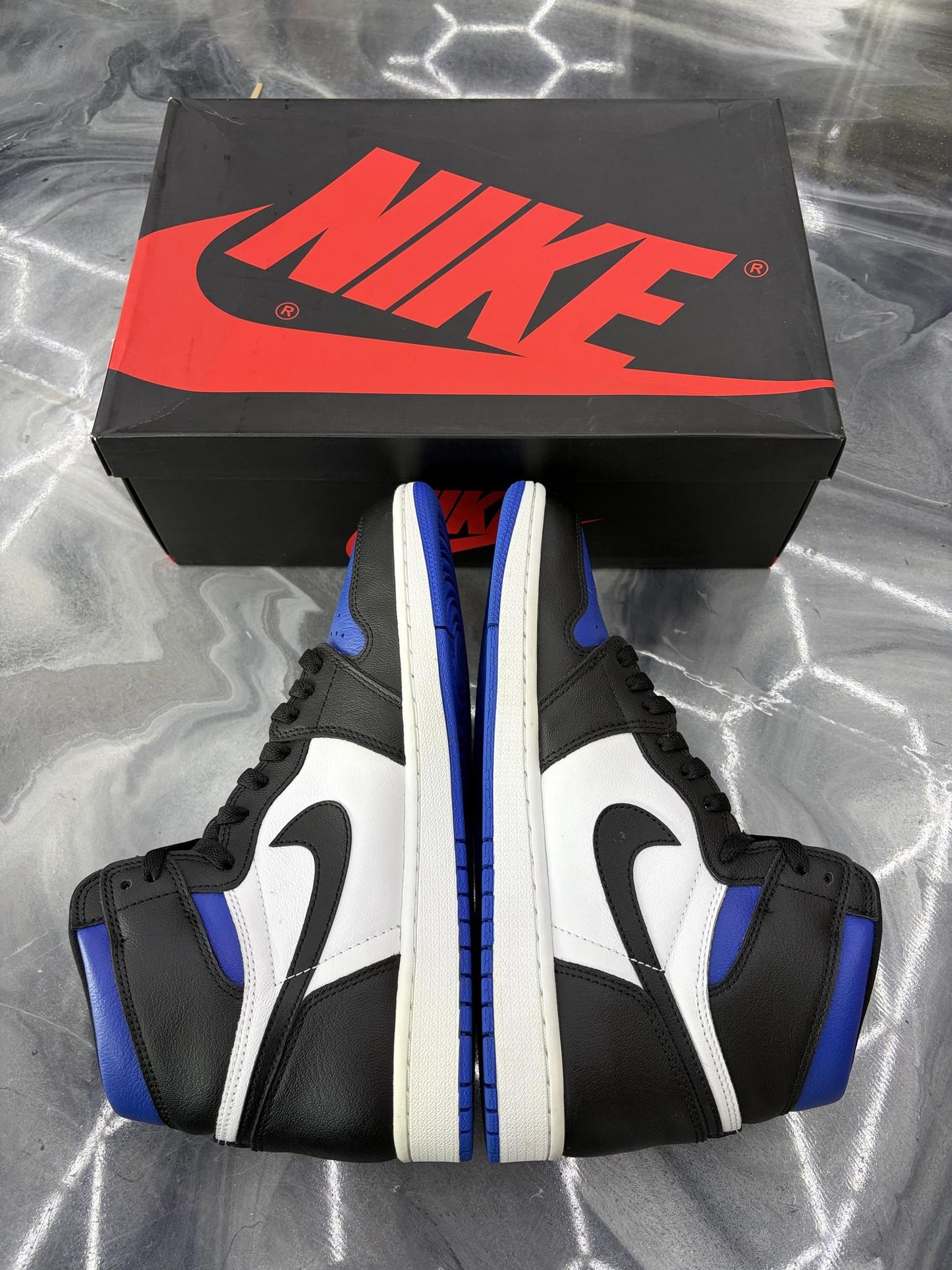 Jordan 1 "Royal Toe" Used Size 10