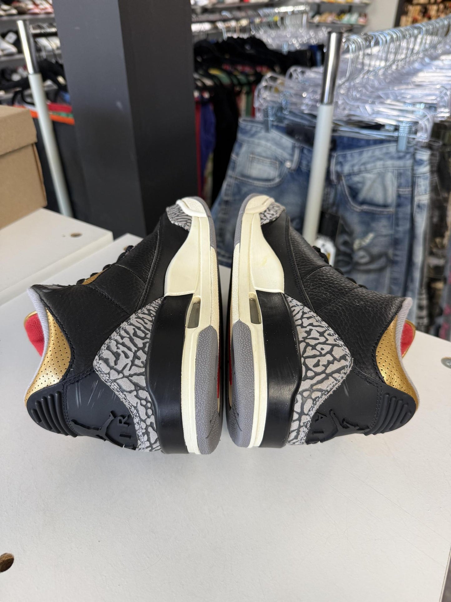 Jordan 3 "Gold Cement" Used Size 6Y/7.5W