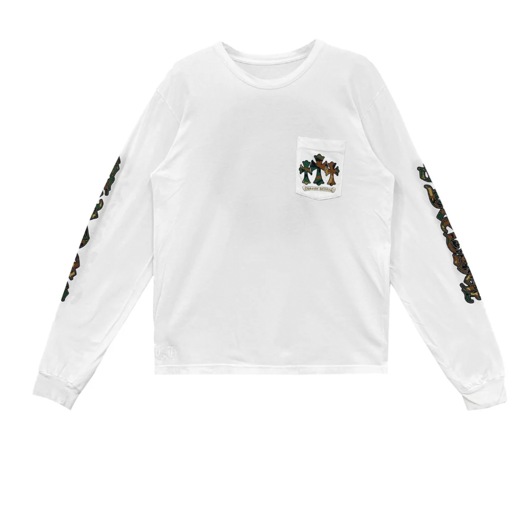 Chrome Hearts Long Sleeve Horse Shoe "White Camo"