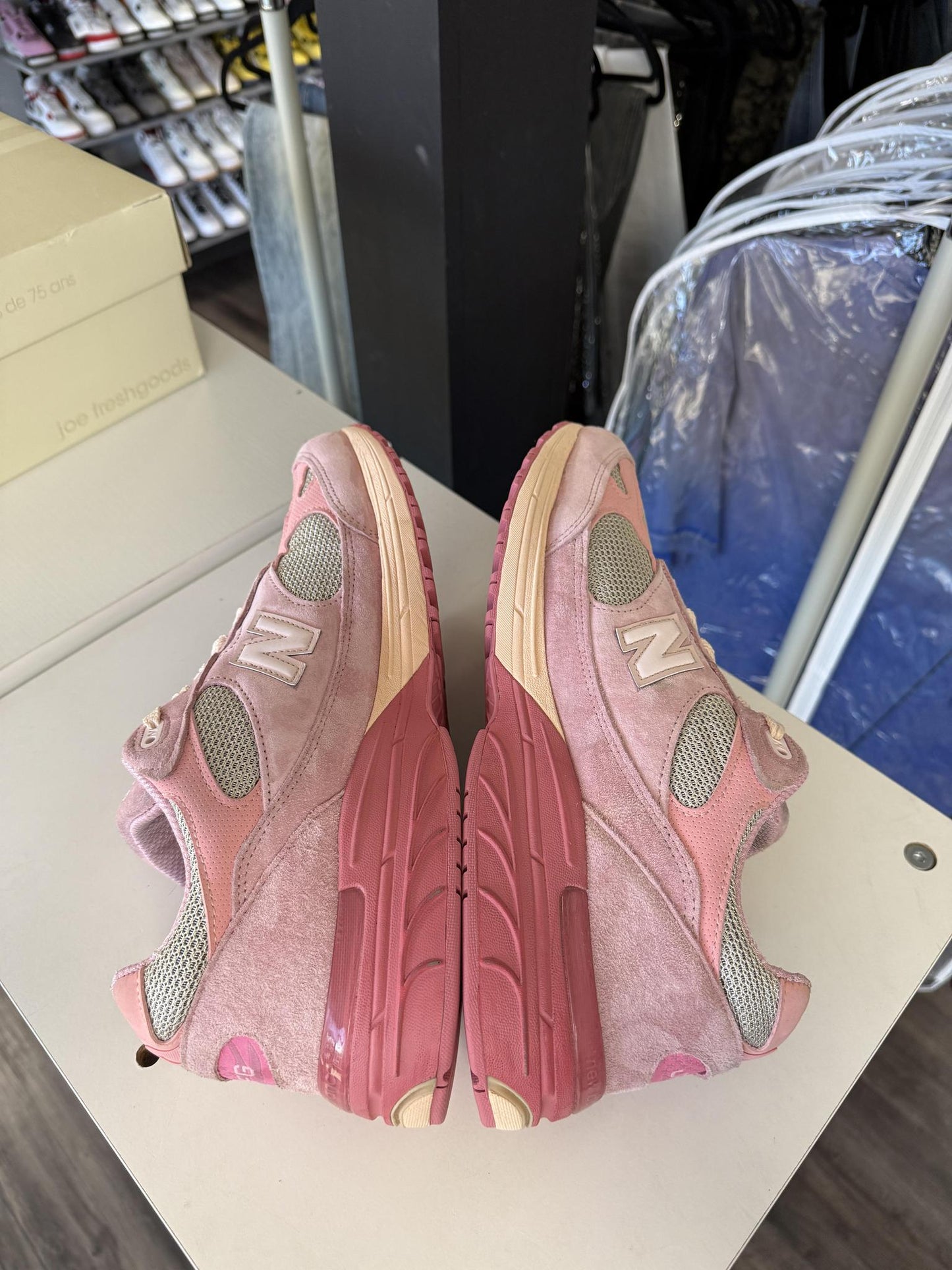 New Balance 993 x JFG "Powder Pink" Used Size 13