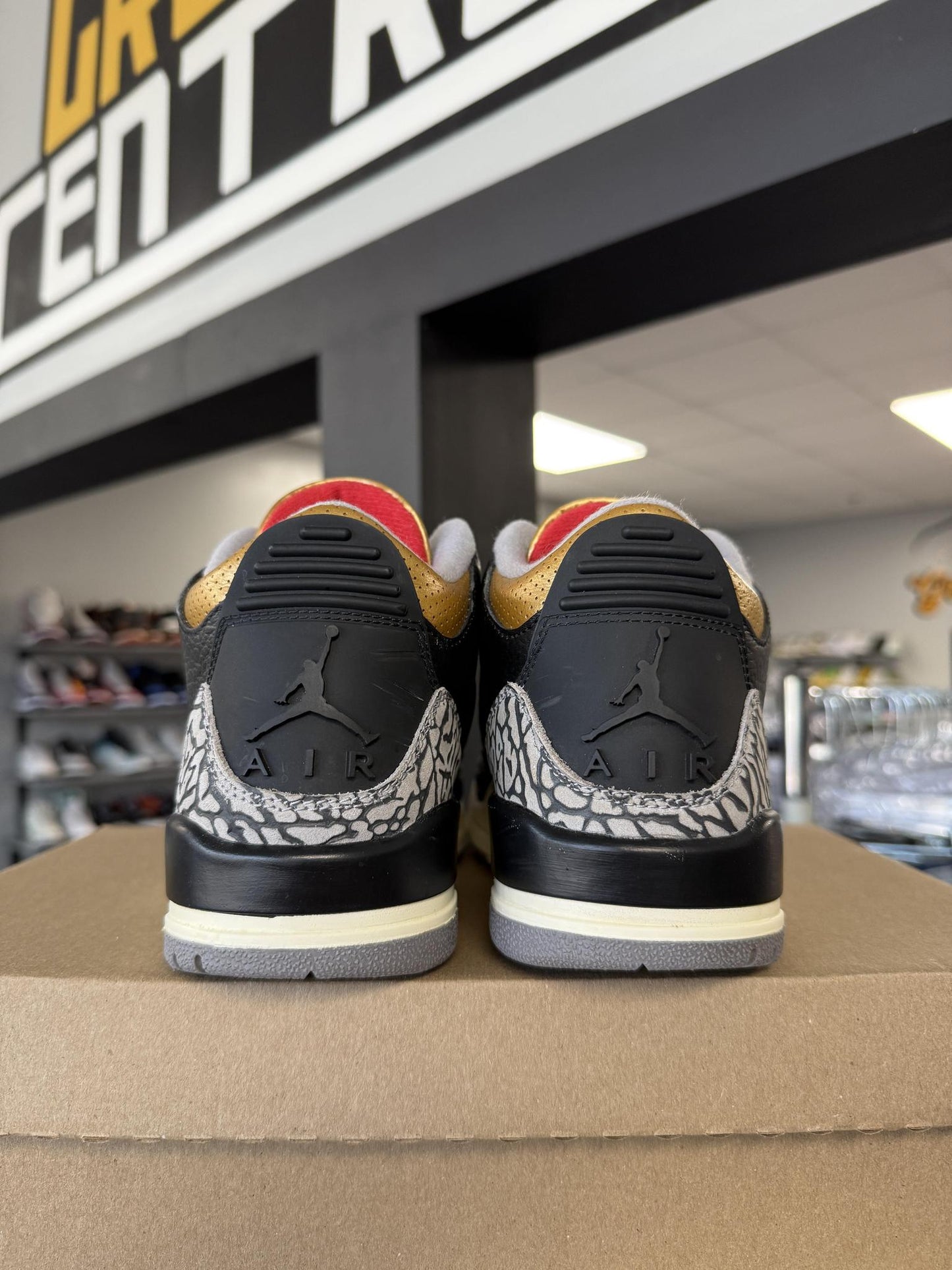 Jordan 3 "Gold Cement" Used Size 6Y/7.5W
