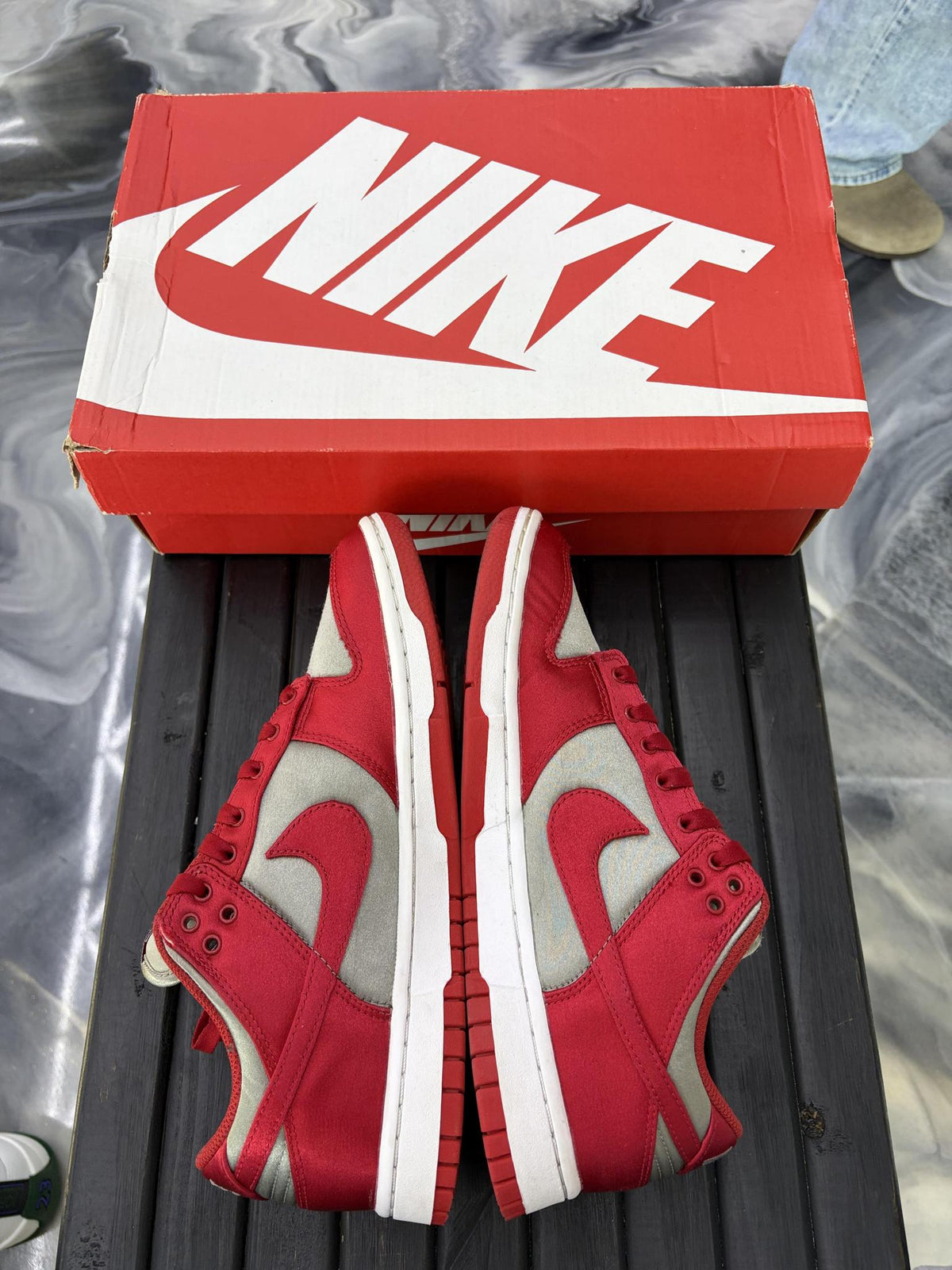 Nike Dunk Low "UNLV Satin" Used Size 7.5