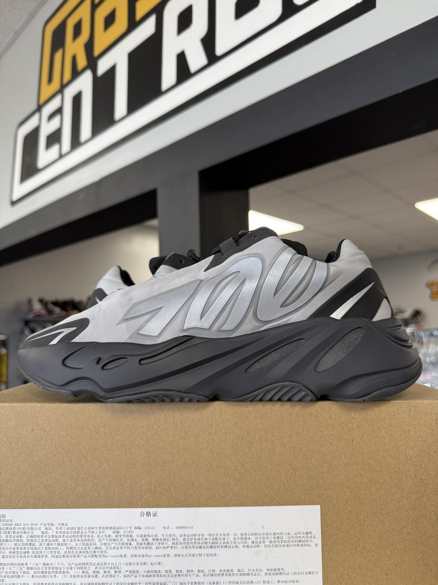 Yeezy 700 MNVN "Gun Metal" Used Size 9.5