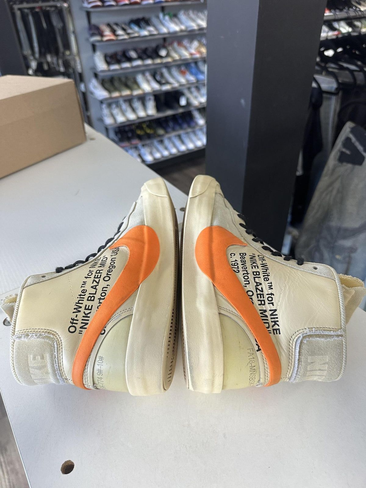 Nike Blazer Mid Off-White "All Hallow's Eve" Size 9 Used