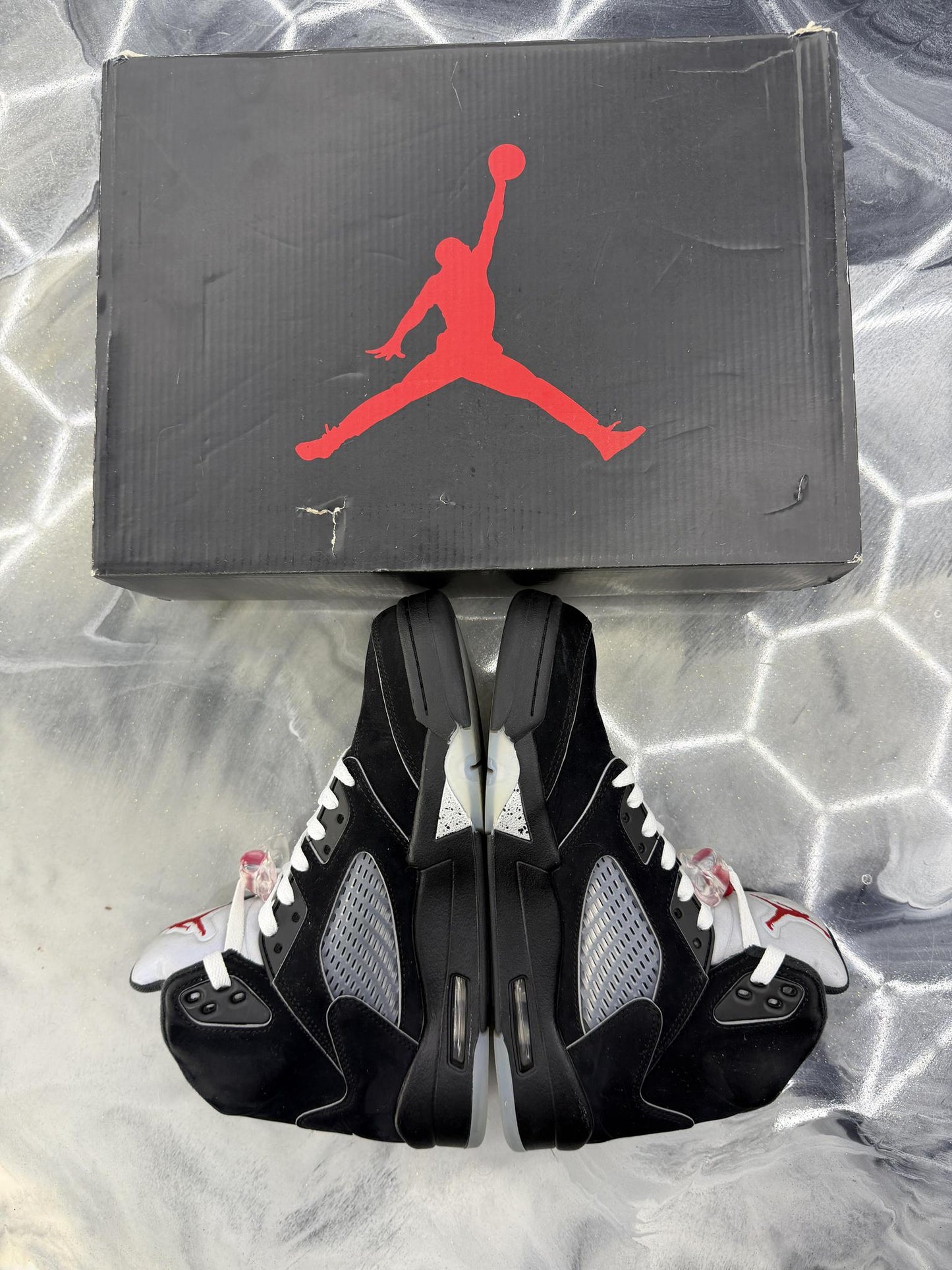 Jordan 5 Metallic Used Size 9
