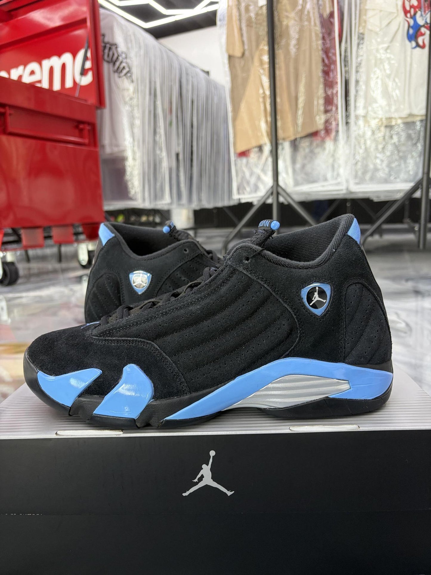 Jordan 14 "University Blue" Used Size 11.5