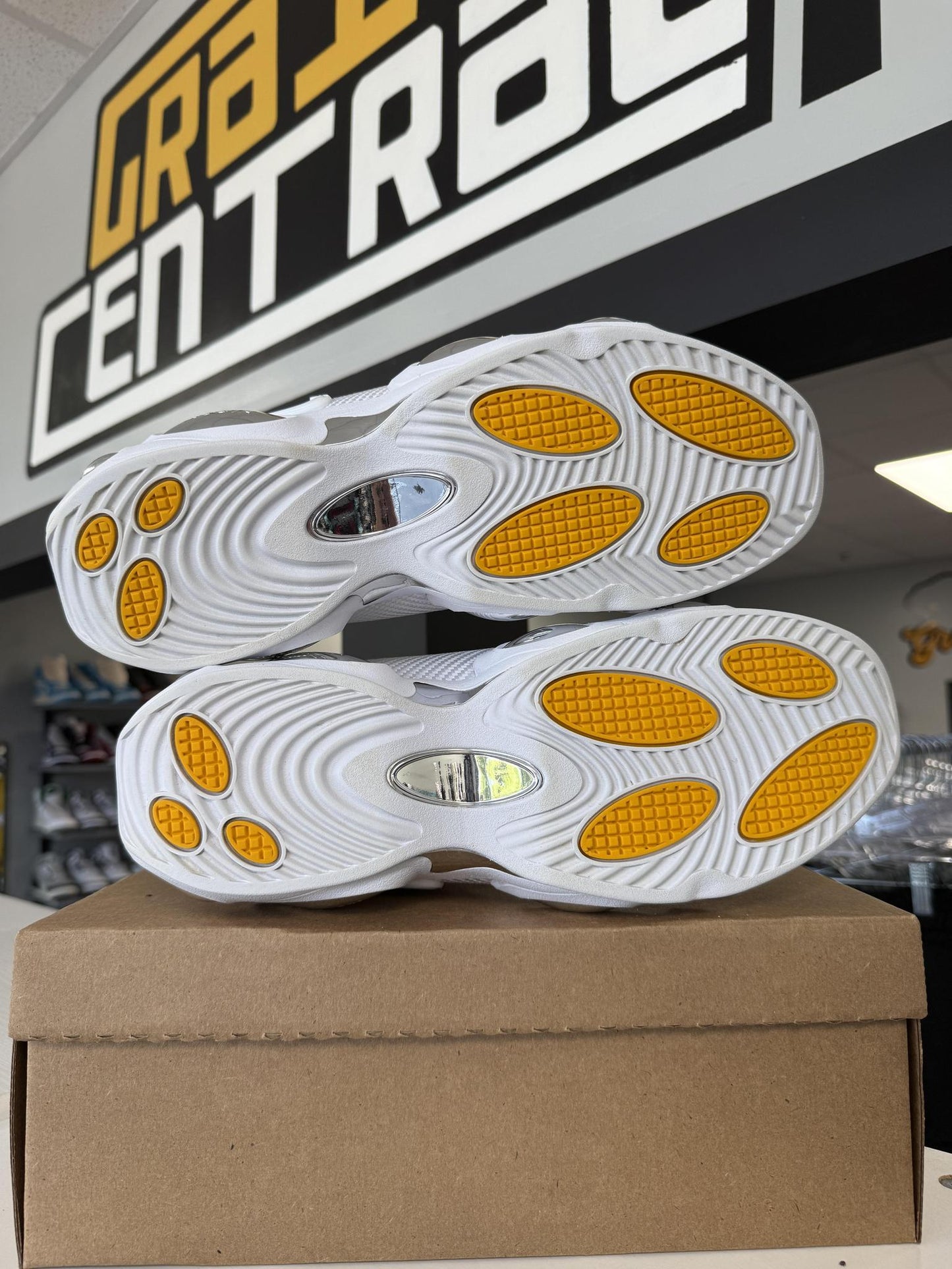 Nike NOCTA Glide "White Chrome" Used Size 14