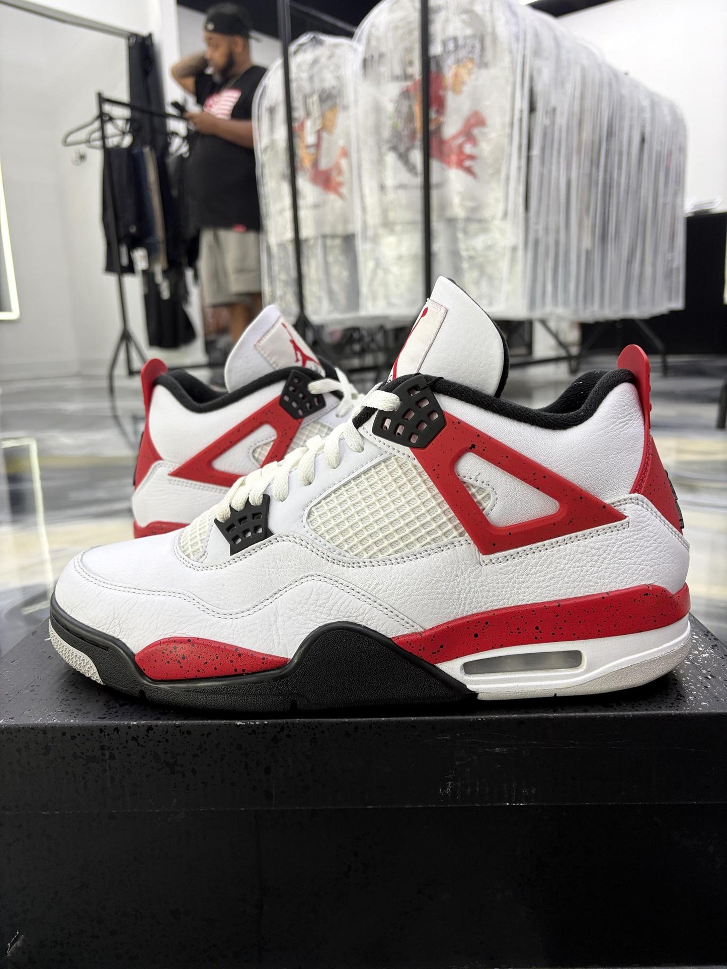Jordan 4 "Red Cement" Used Size 12