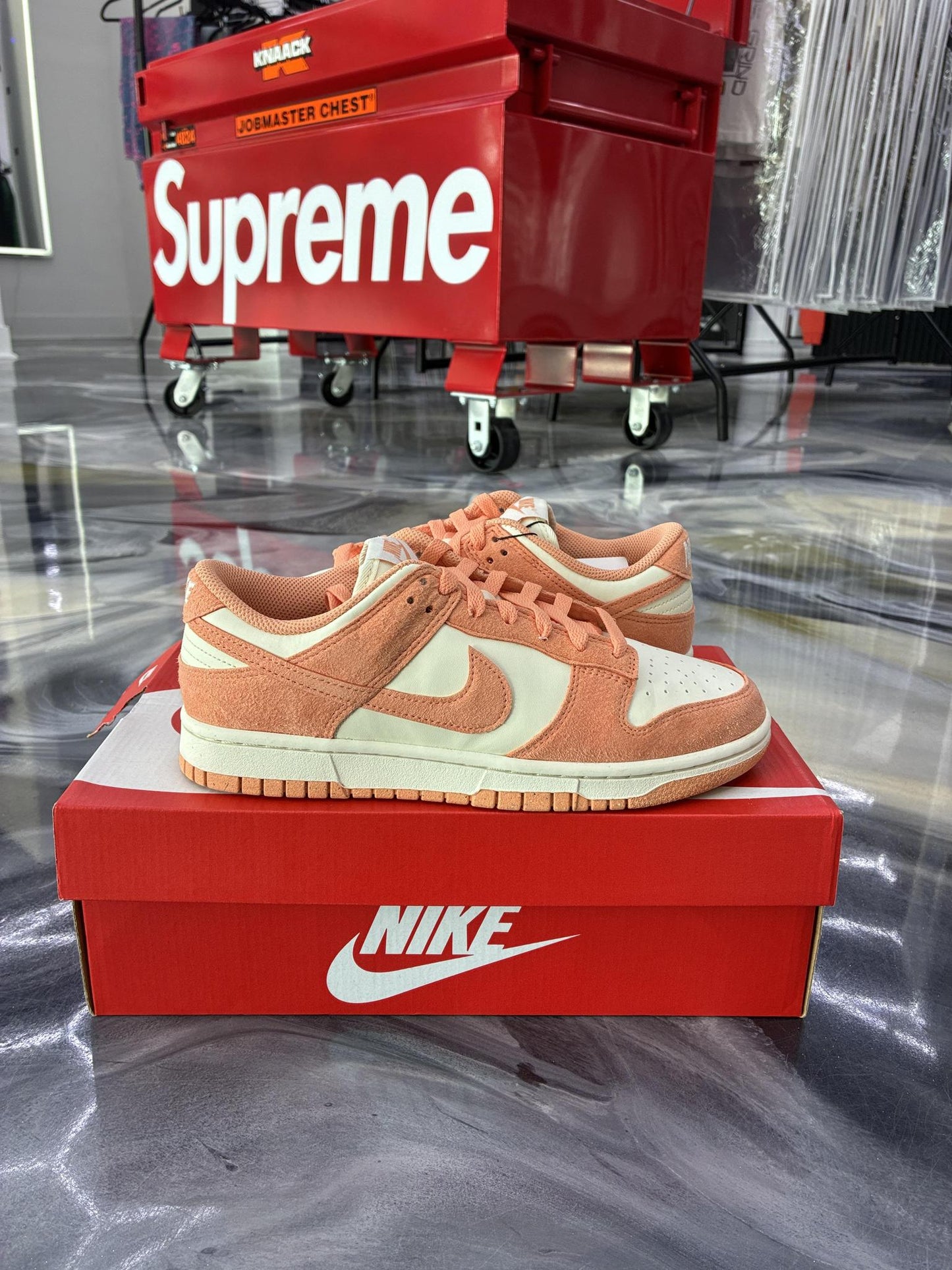 Nike Dunk Low "Apricot Agate" Used Size 7Y/8.5W