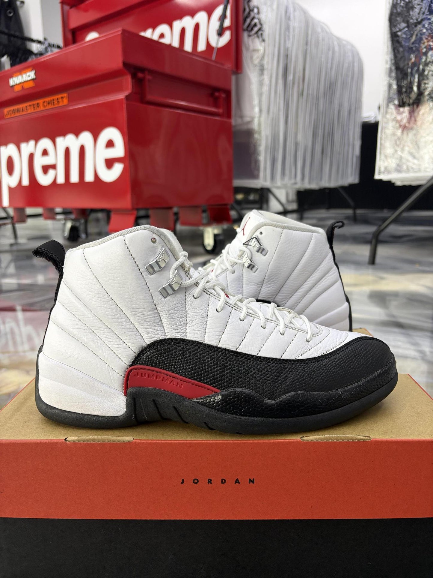 Jordan 12 "Taxi Flip" Used Size 9.5