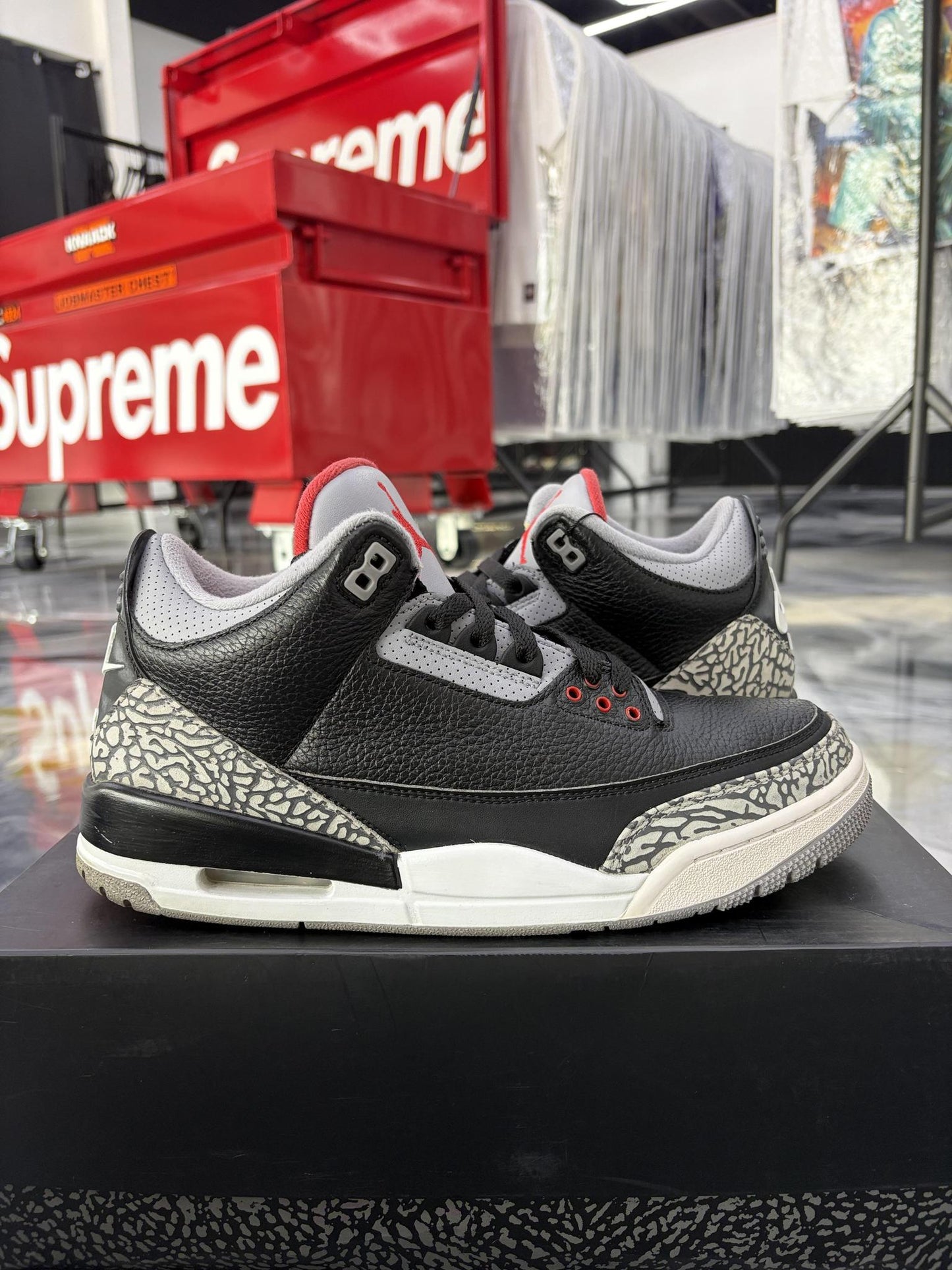 Jordan 3 "Black Cement 2018" Used Size 10.5