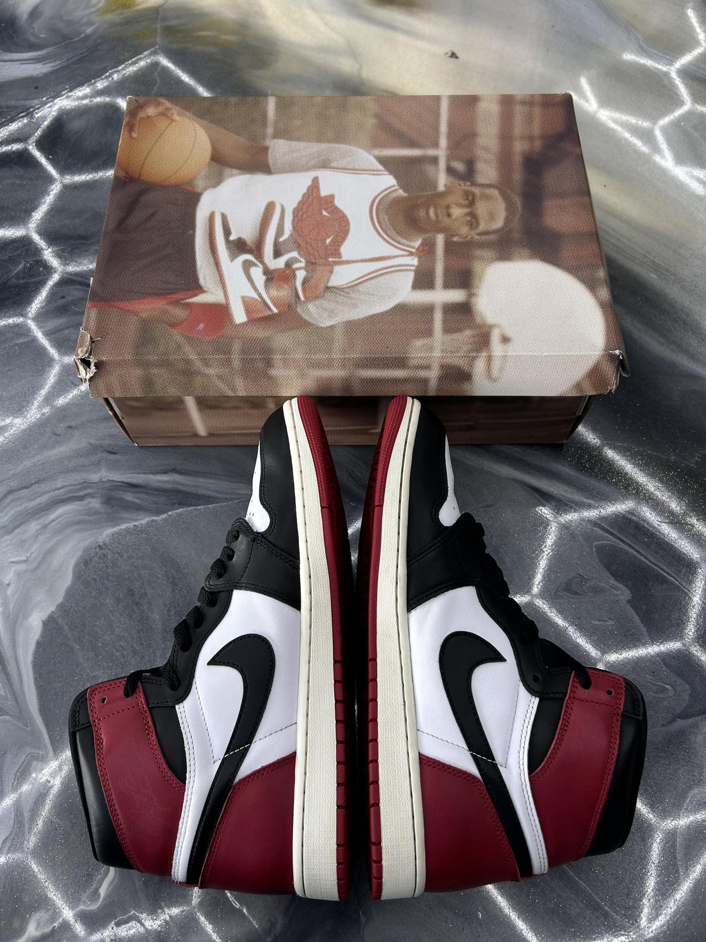 Jordan 1 "Black Toe" Used Size 12
