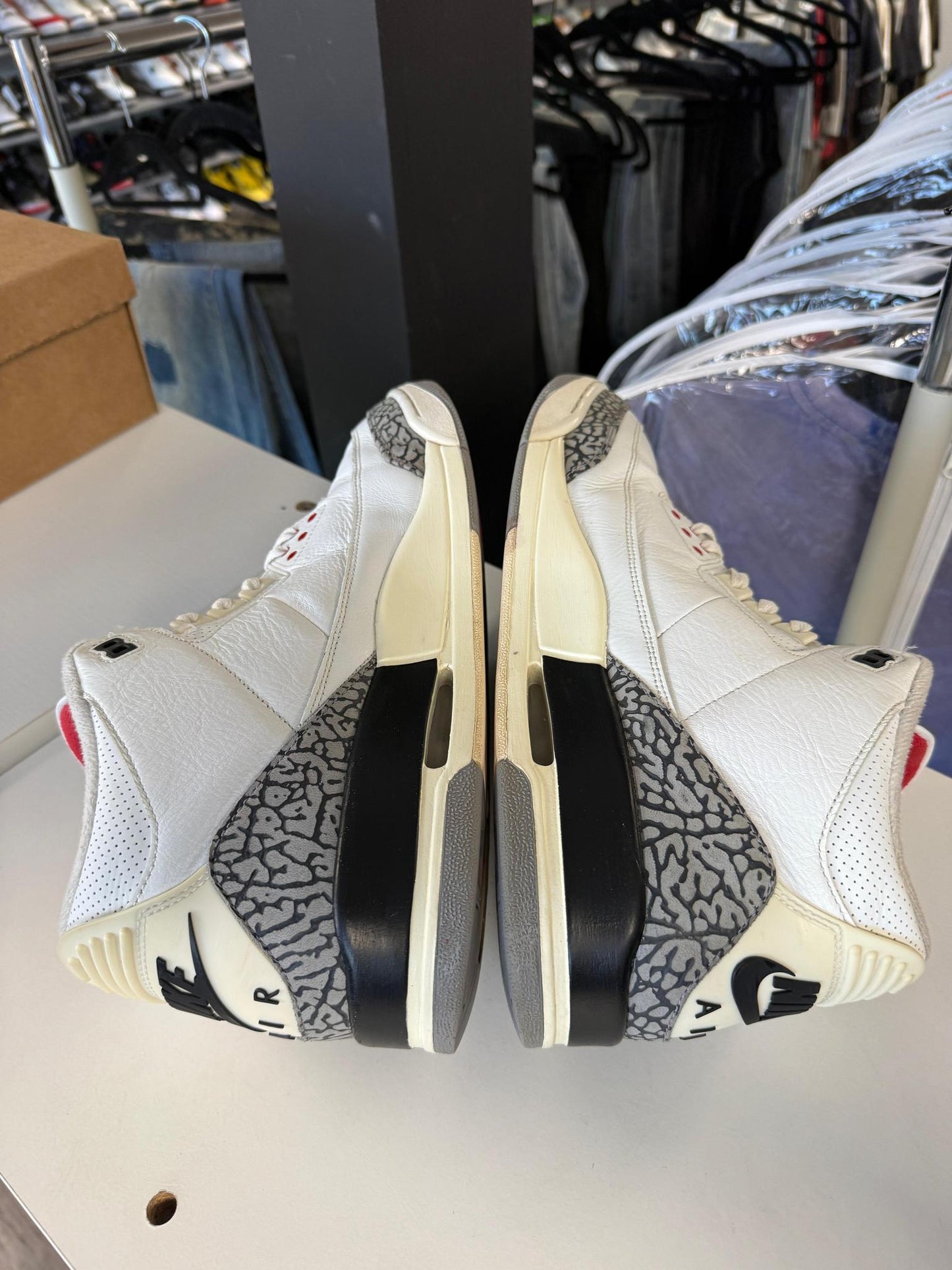 Jordan 3 "White Cement Reimagined" Used Size 14