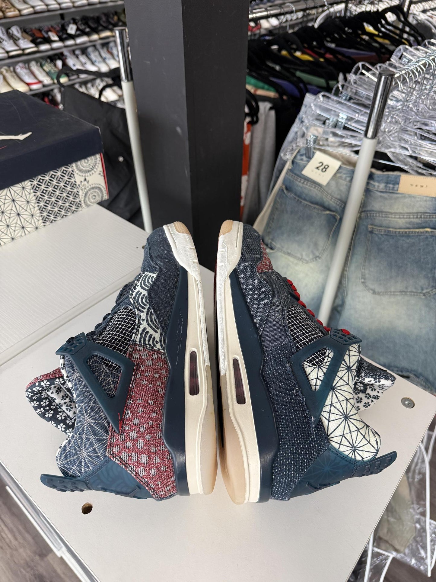 Jordan 4 "Sashiko" Used Size 14