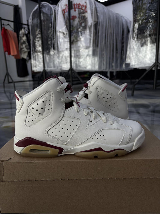 Jordan 6 "Maroon" Used Size 7Y/8.5W