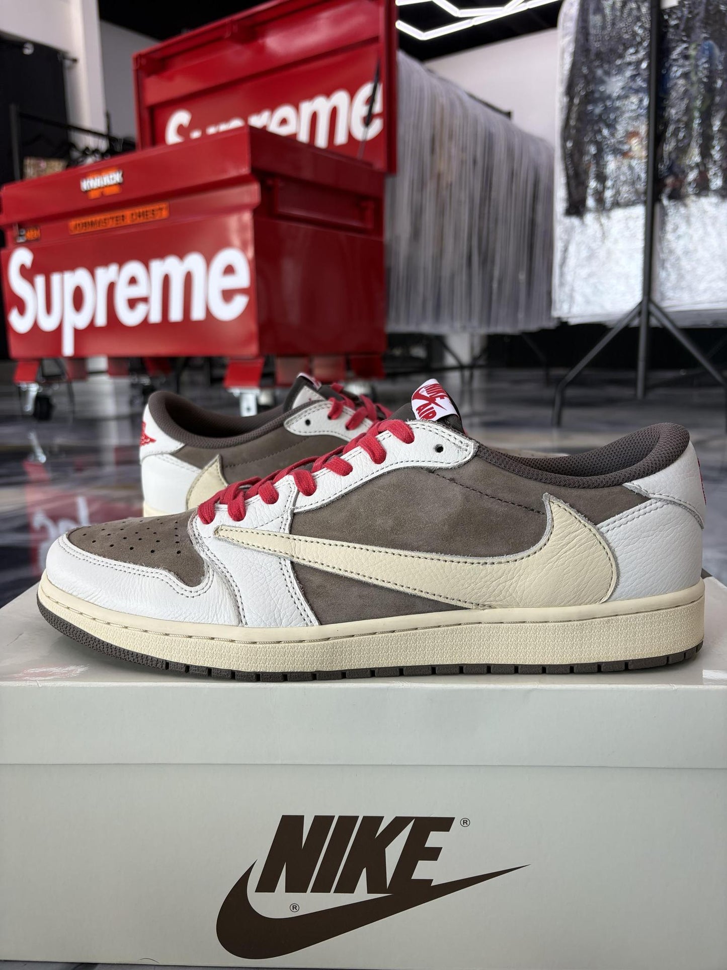 Jordan 1 Low x Travis Scott "Reverse Mocha" Used Size 13