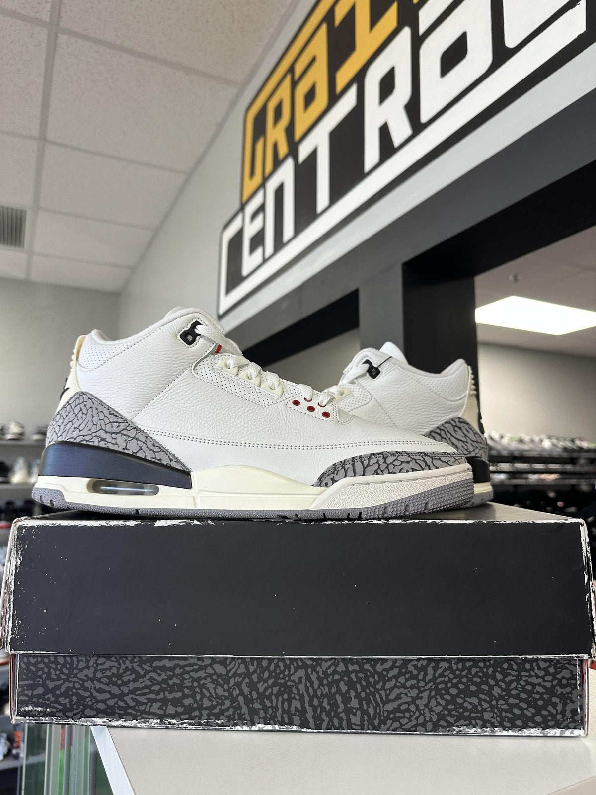 Jordan 3 "White Cement Reimagined" Size 12 Used