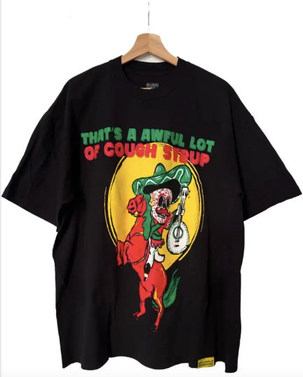 Cough Syrup Cinco De Mayo Tee "Black"