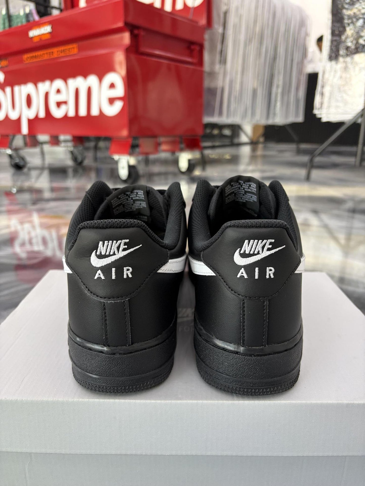 Nike Air Force 1 Low "Black White" Used Size 11.5