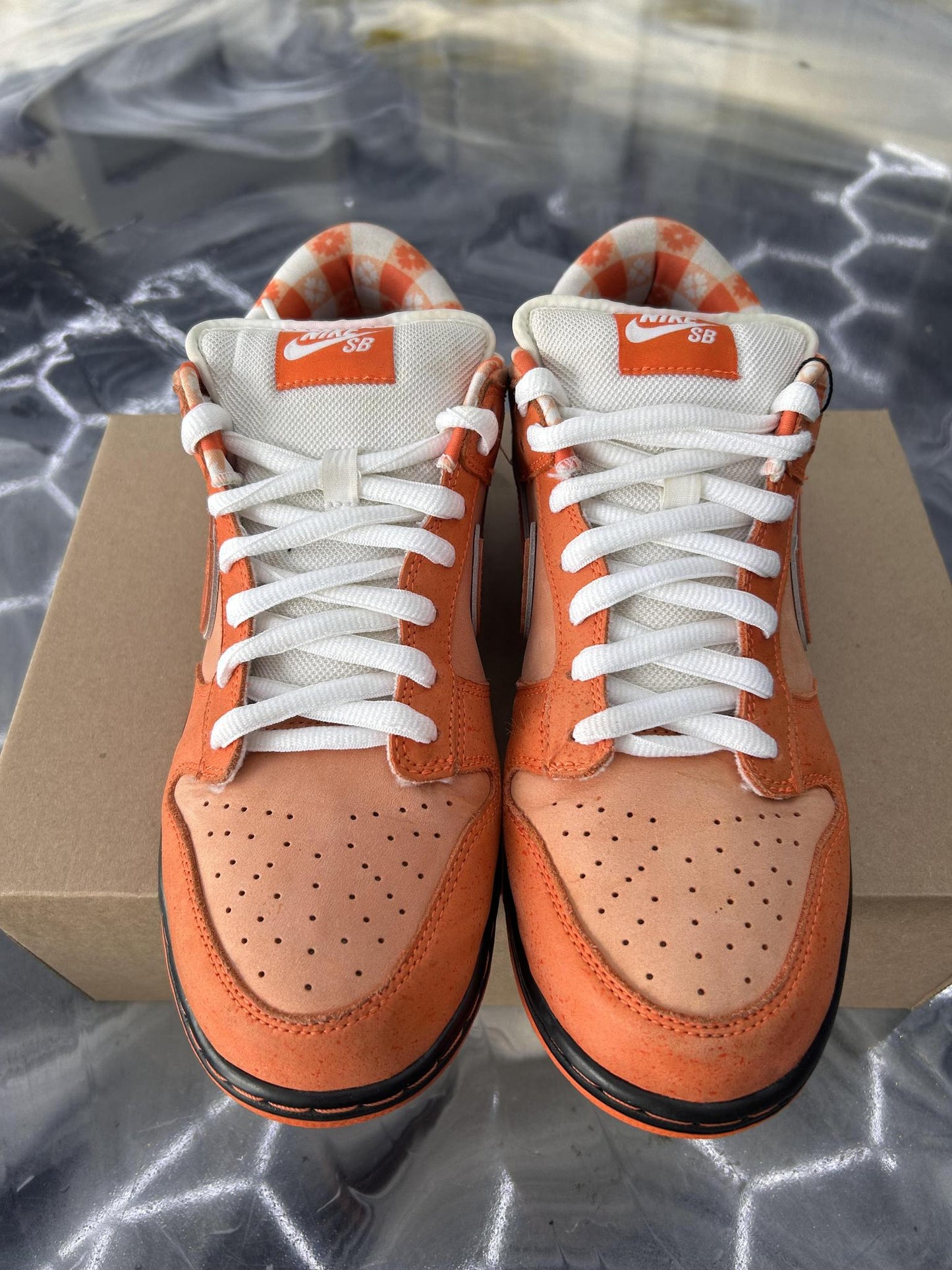 Nike SB Dunk Concepts "Orange Lobster" Used Size 10