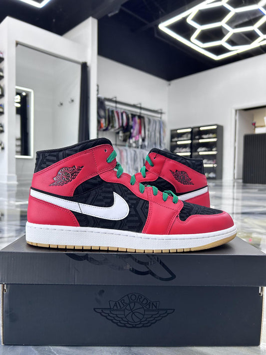 Jordan 1 Mid "Christmas" Used Size 13
