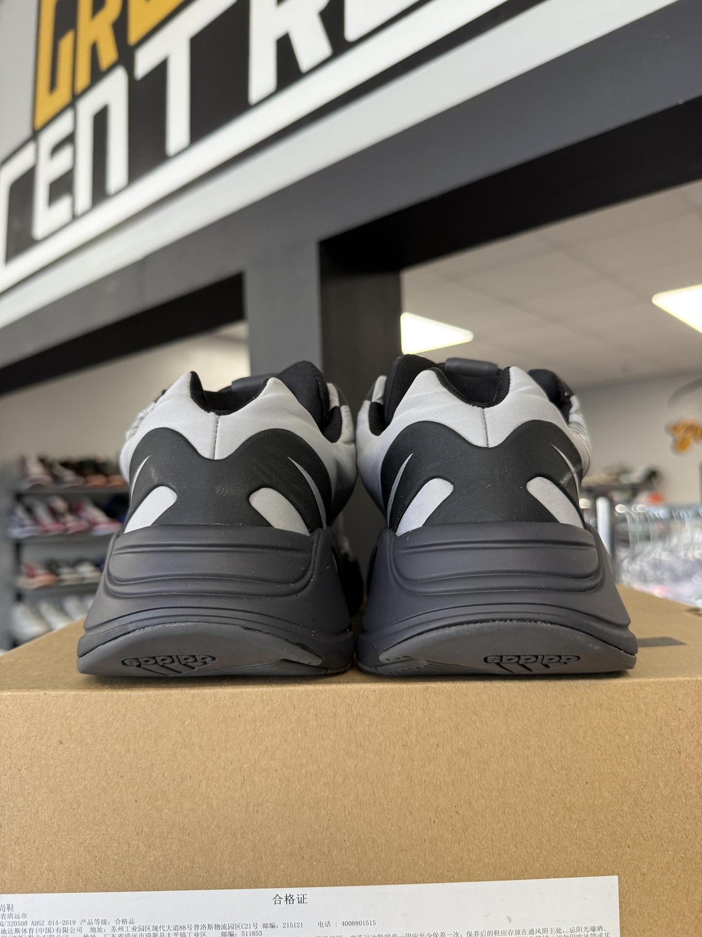 Yeezy 700 MNVN "Gun Metal" Used Size 9.5