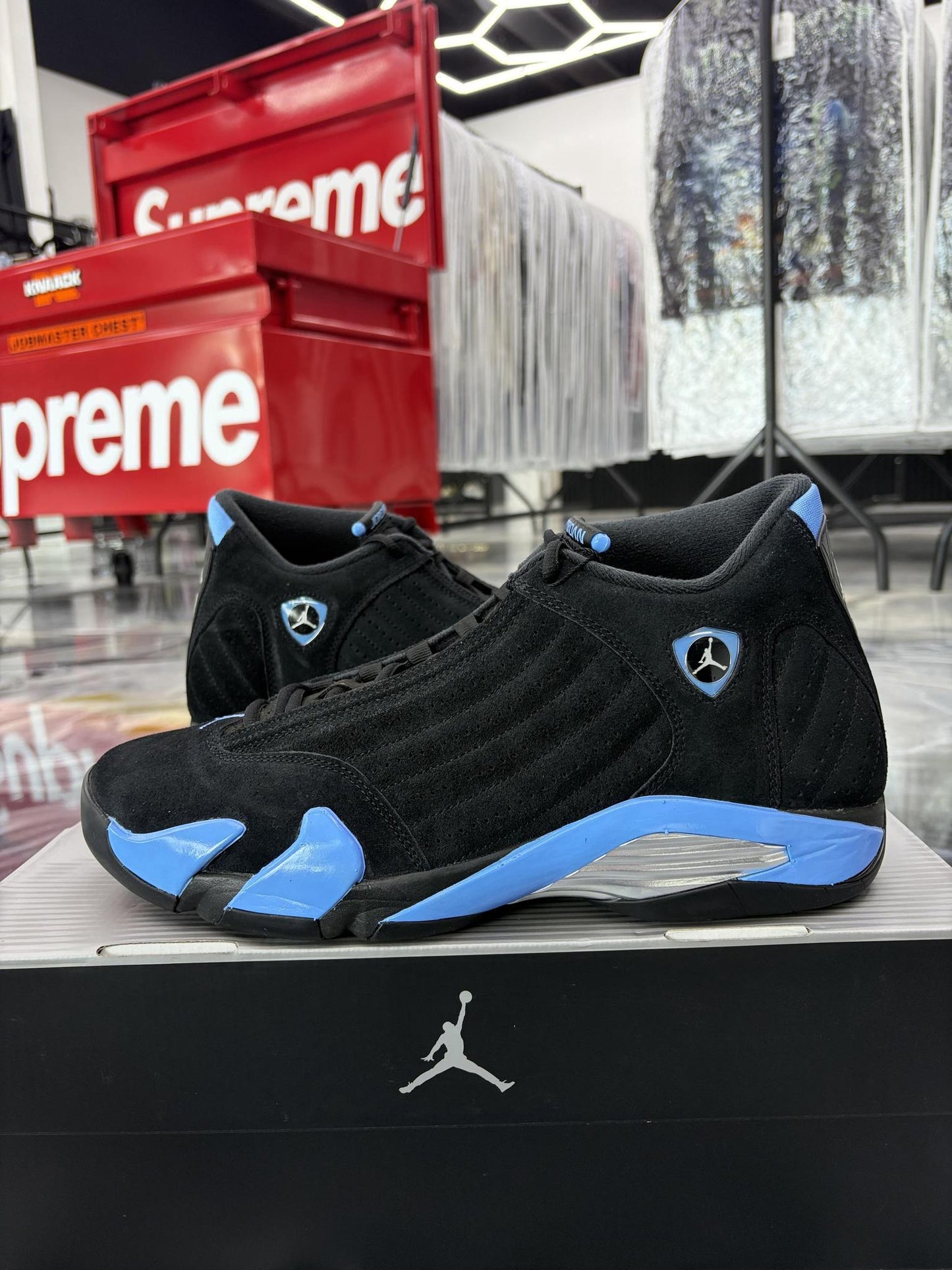 Jordan 14 "University Blue" Used Size 13