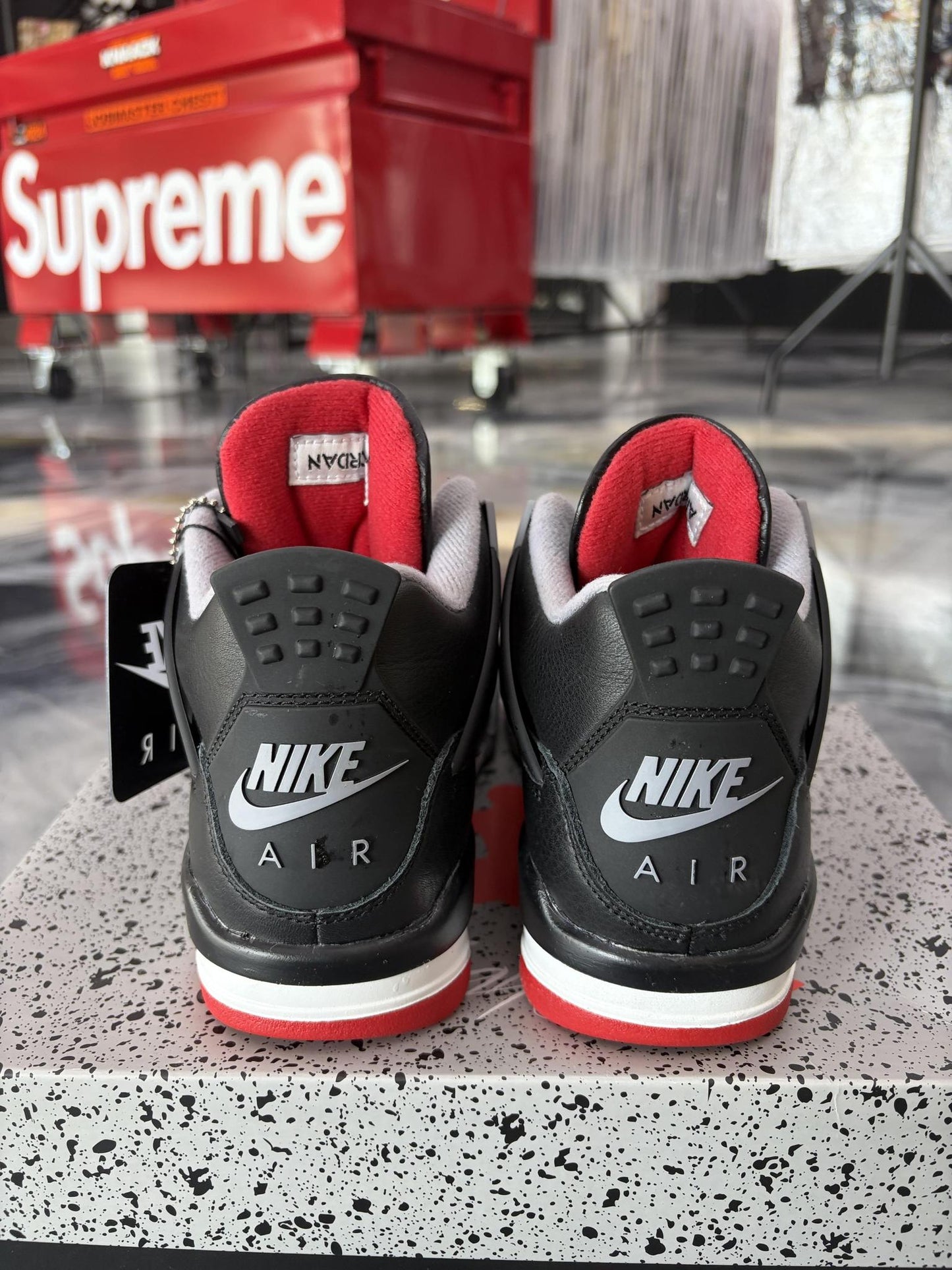 Jordan 4 "Bred Reimagined" Used Size 4Y/5.5W
