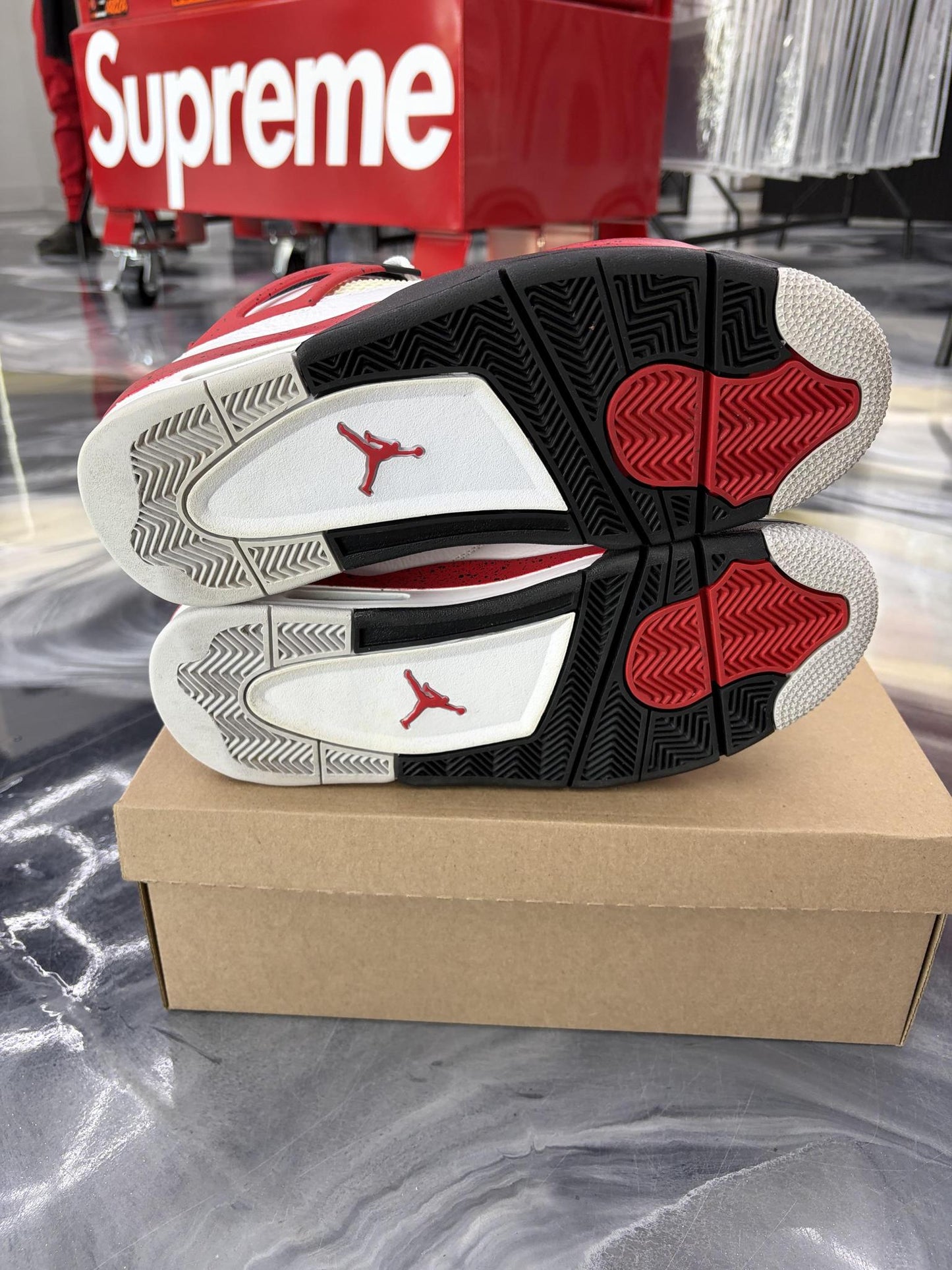 Jordan 4 "Red Cement" Used Size 10