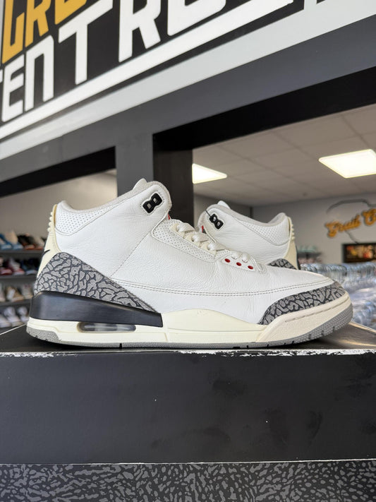 Jordan 3 "White Cement Reimagined" Used Size 12.5