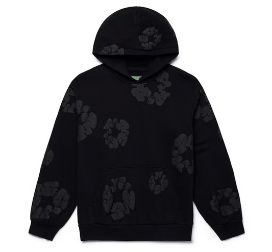 Denim Tears Cotton Wreath Hoodie "Black/Black"