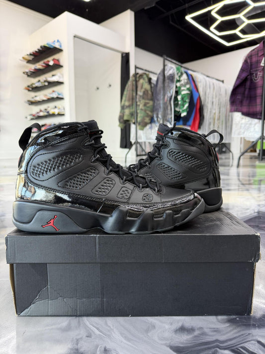 Jordan 9 "Patent Bred" Used Size 12