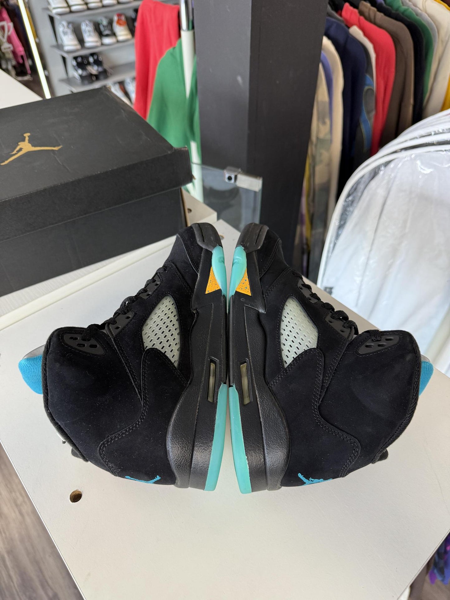 Jordan 5 "Aqua" Used Size 7Y/8.5W
