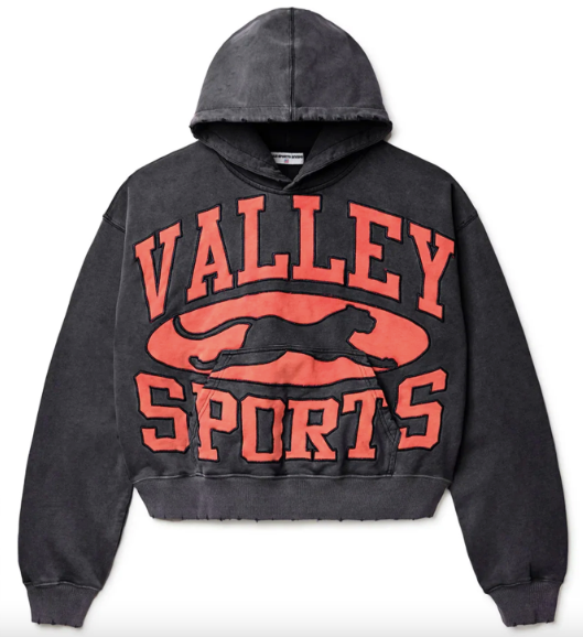 Vale Valley Sports Crest Hoodie "Black/Red"