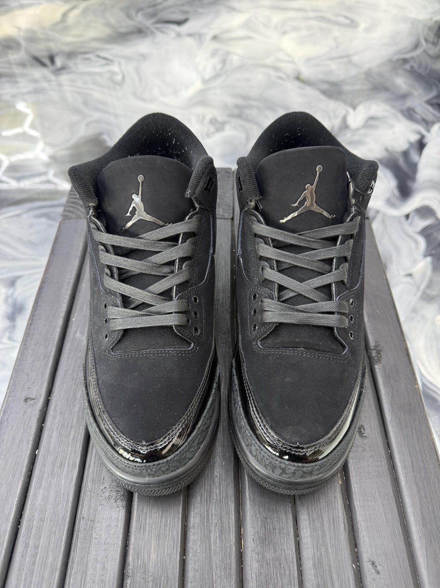 Jordan 3 "Black Cat" Used Size 9