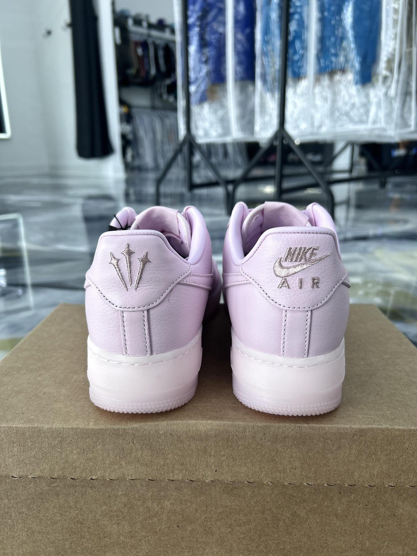 Nike Air Force One x Certified Lover Boy "Pink" Used Size 10