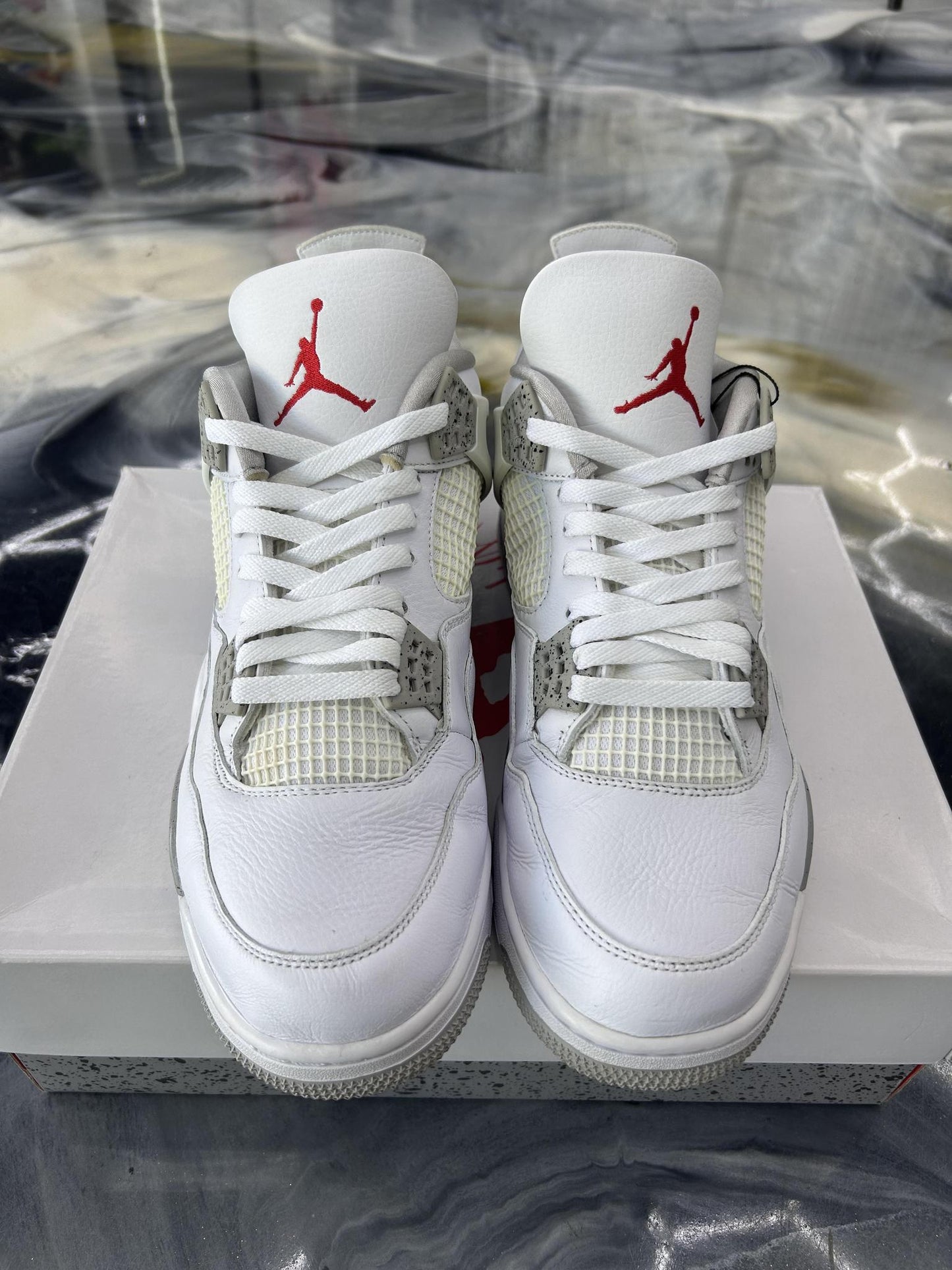 Jordan 4 "White Oreo" Used Size 13